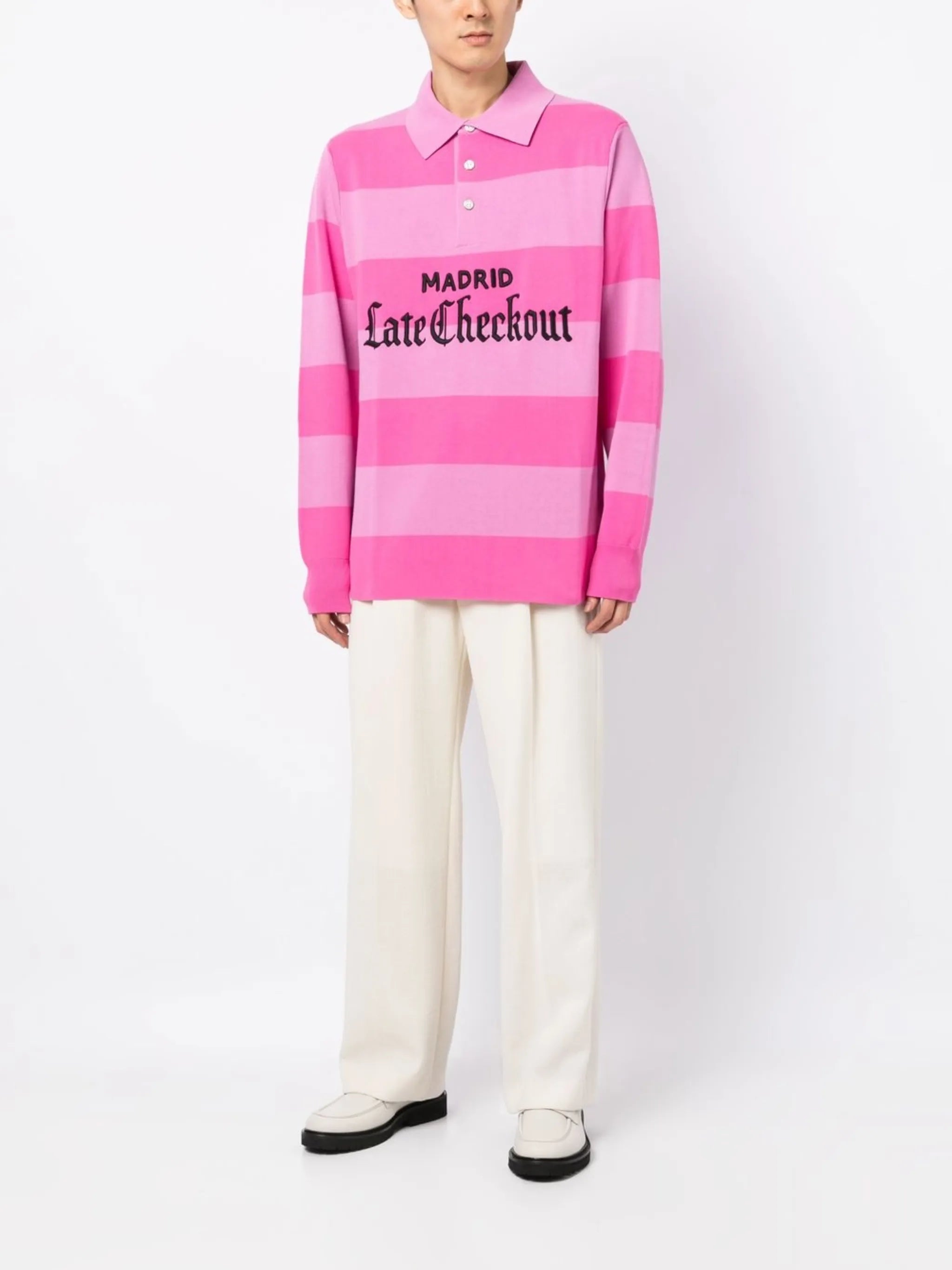 logo-patch polo shirt