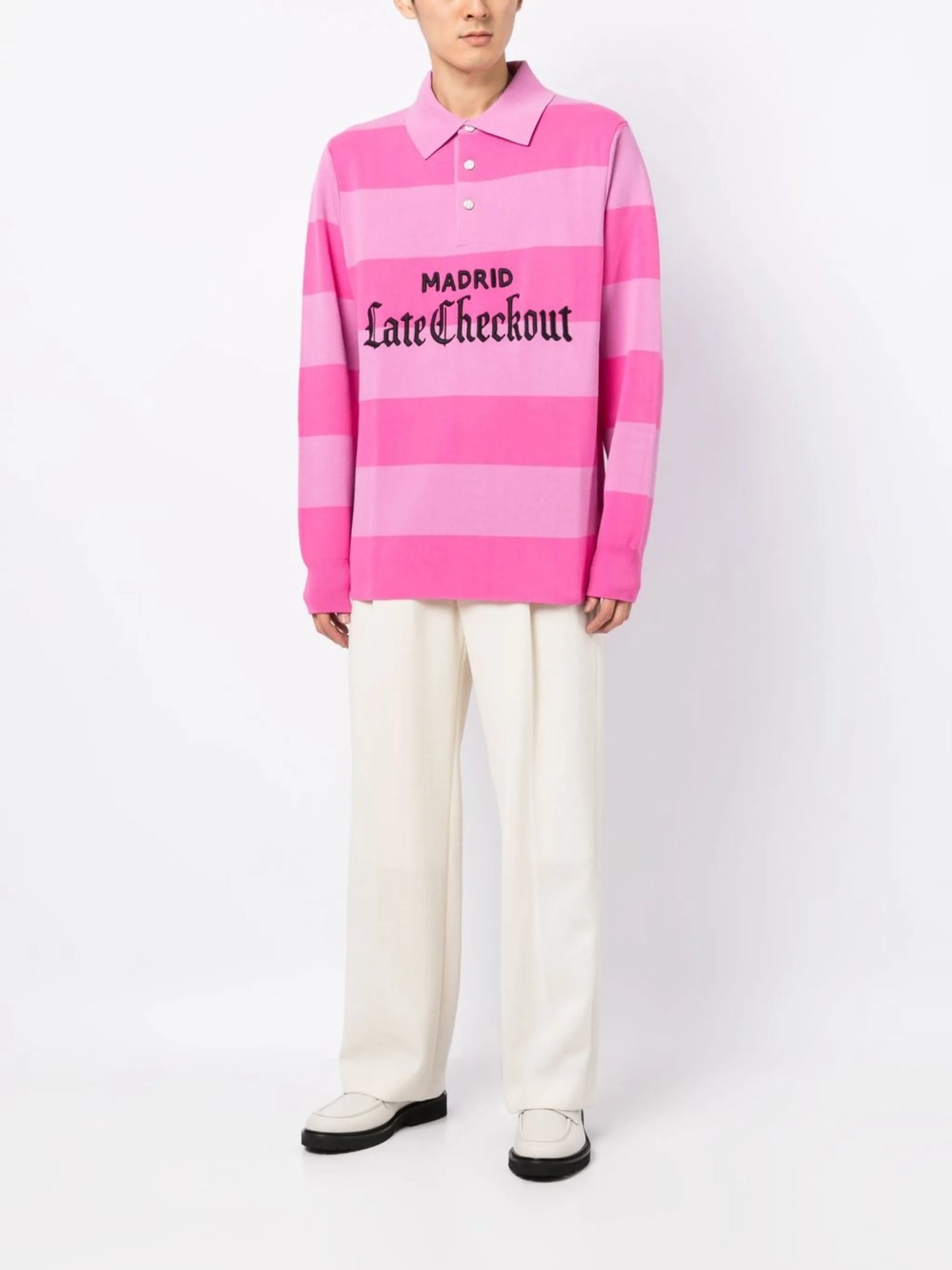 logo-patch polo shirt