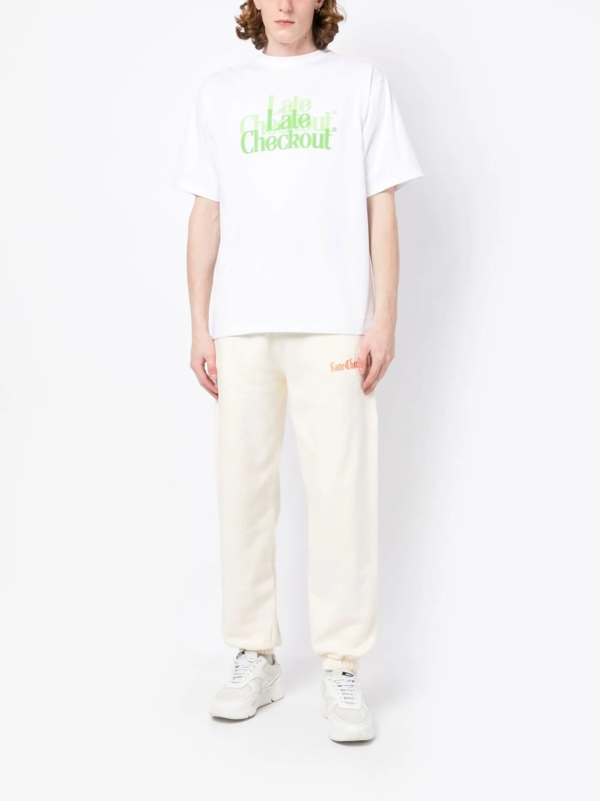 logo-embroidered tapered sweatpants