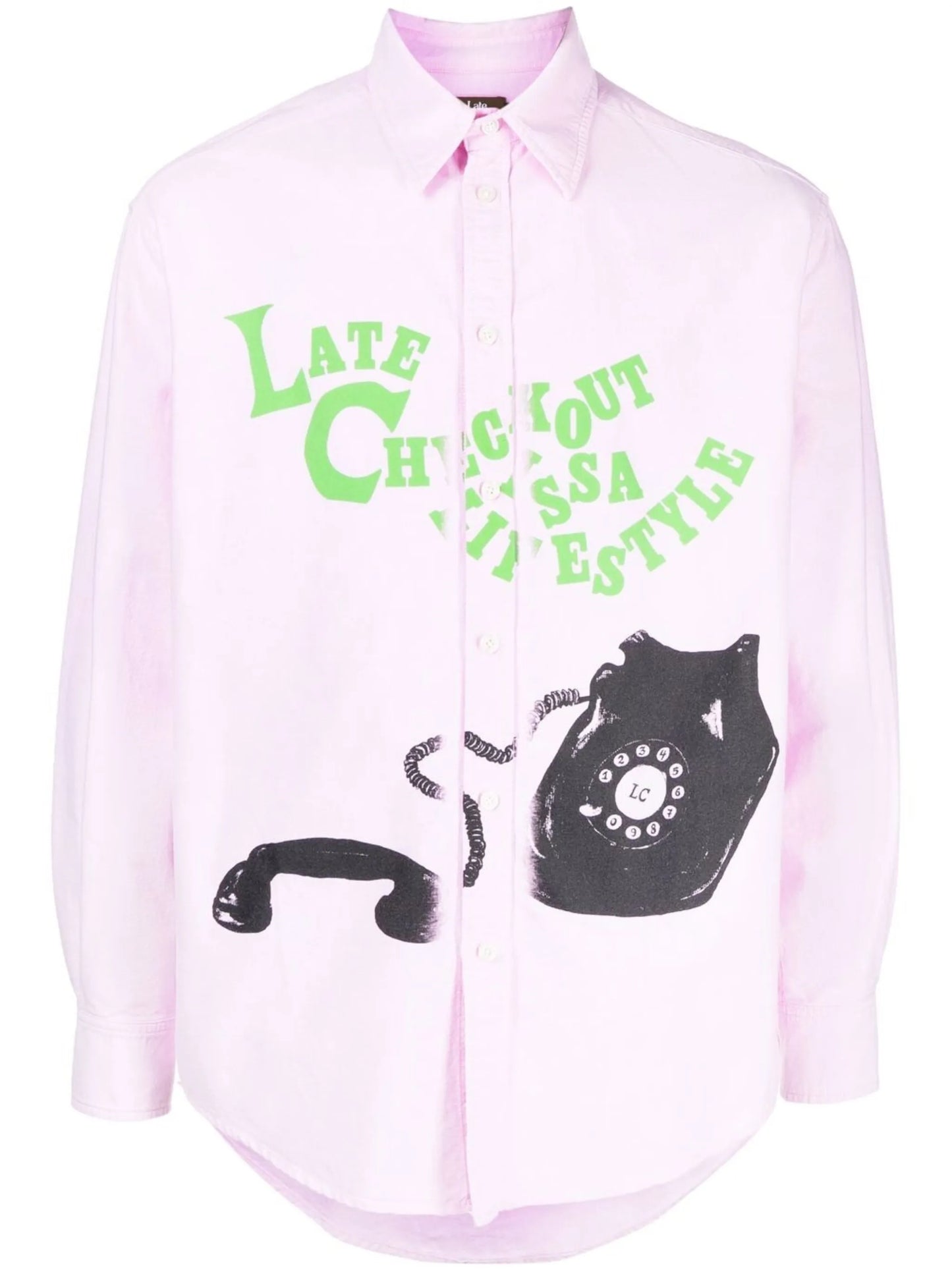 logo-embroidered long-sleeve shirt