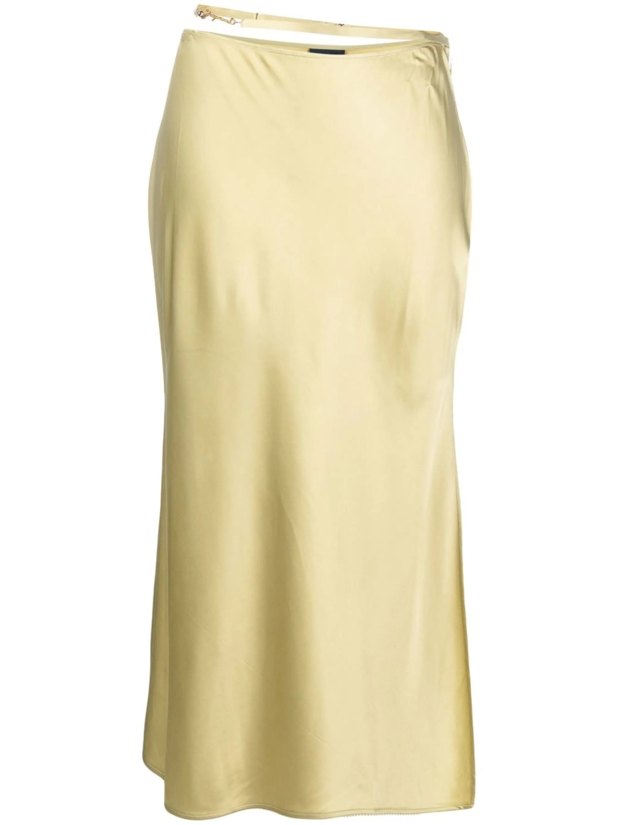 Notte logo-plaque cut-out skirt
