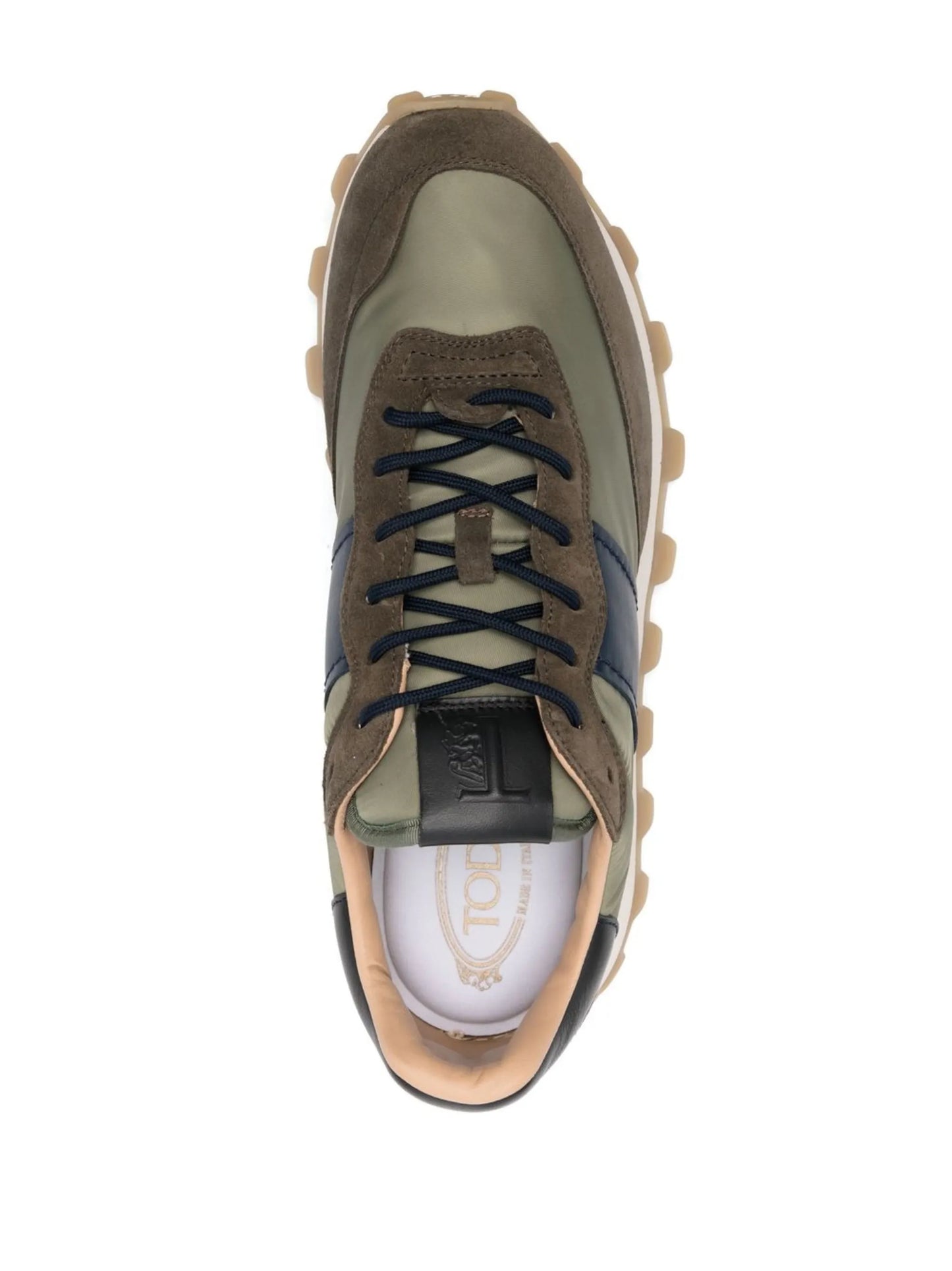 1T rubber-pebbles-sole sneakers