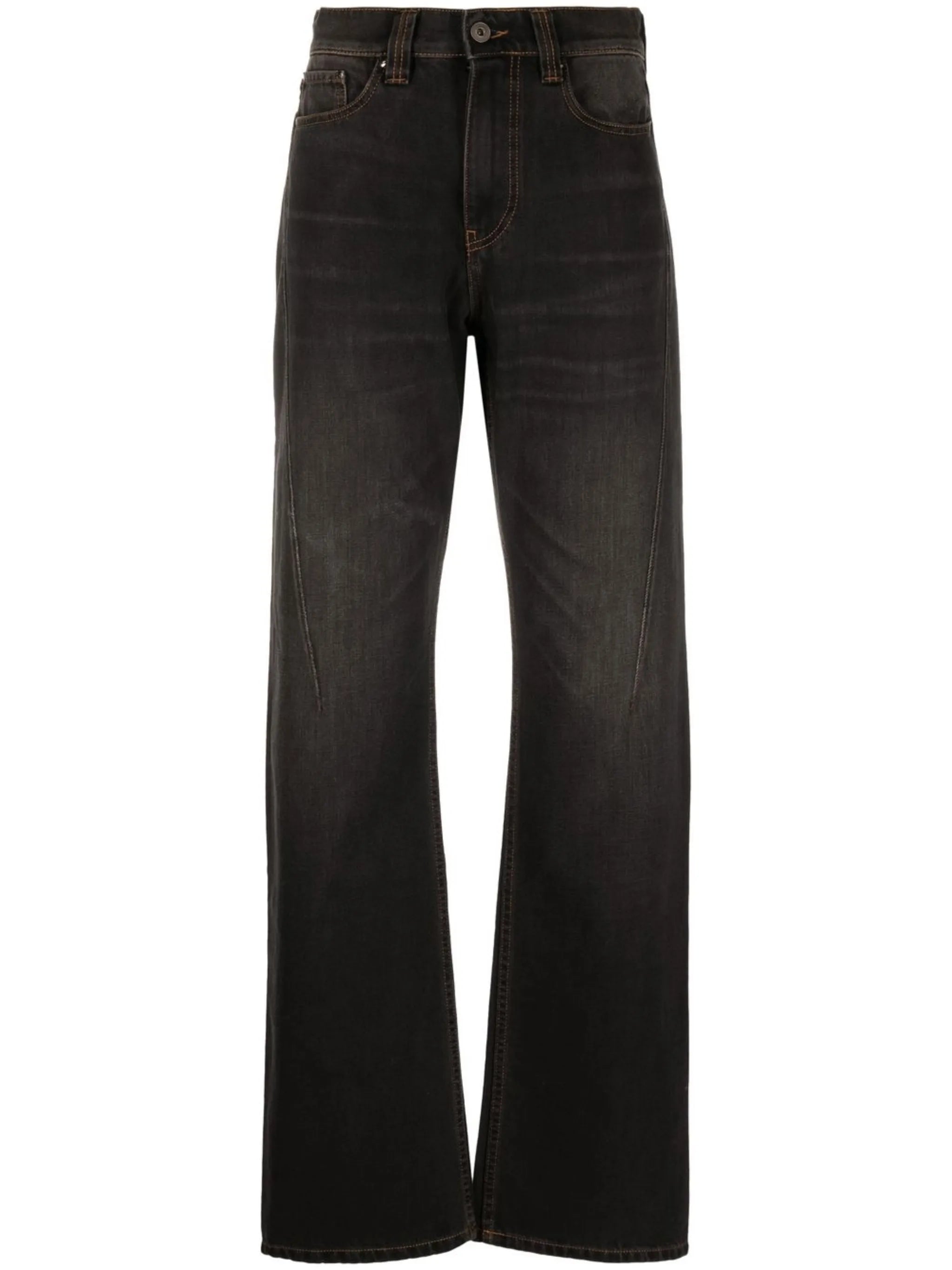seam-detail wide-leg jeans
