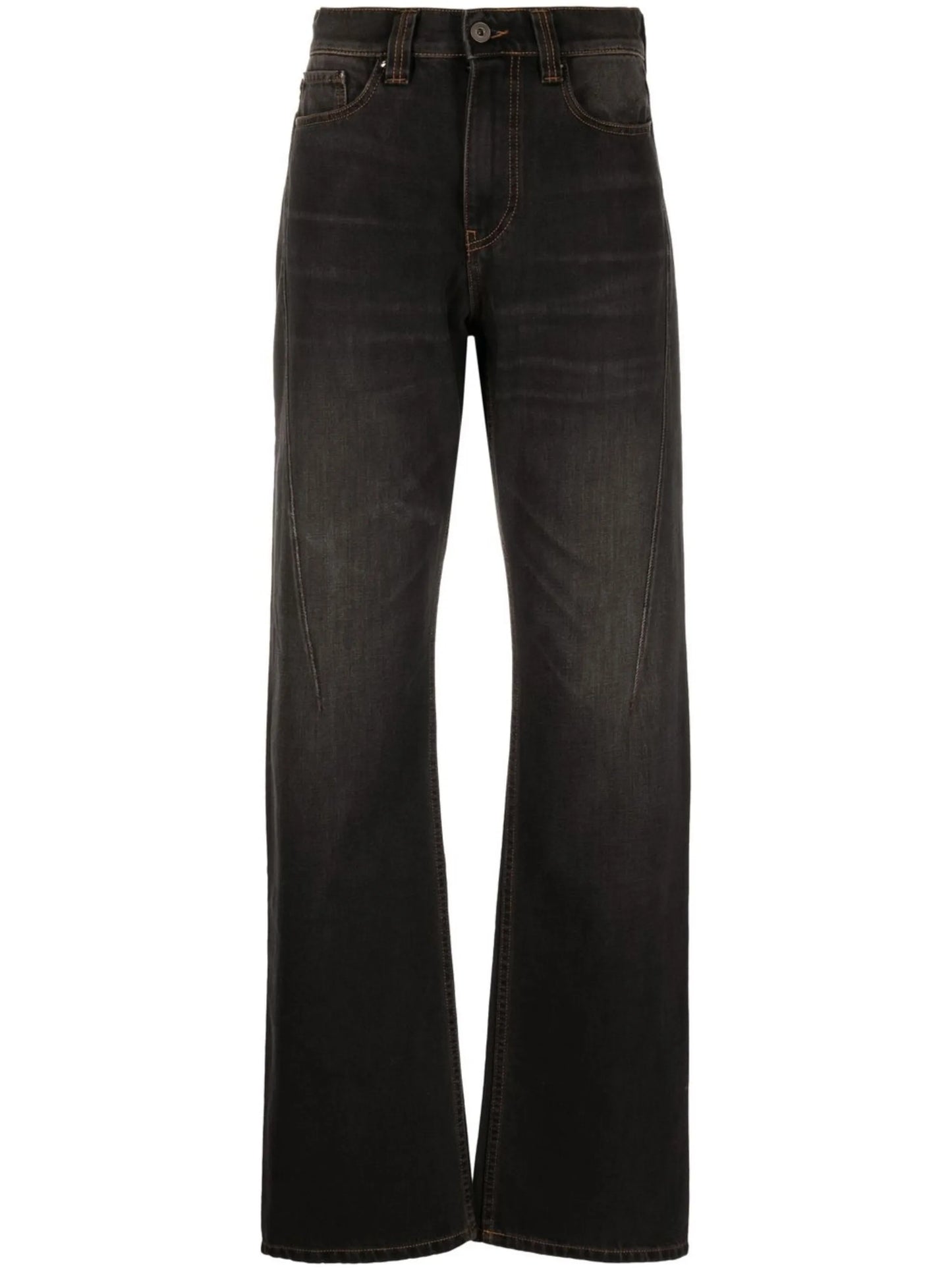 seam-detail wide-leg jeans
