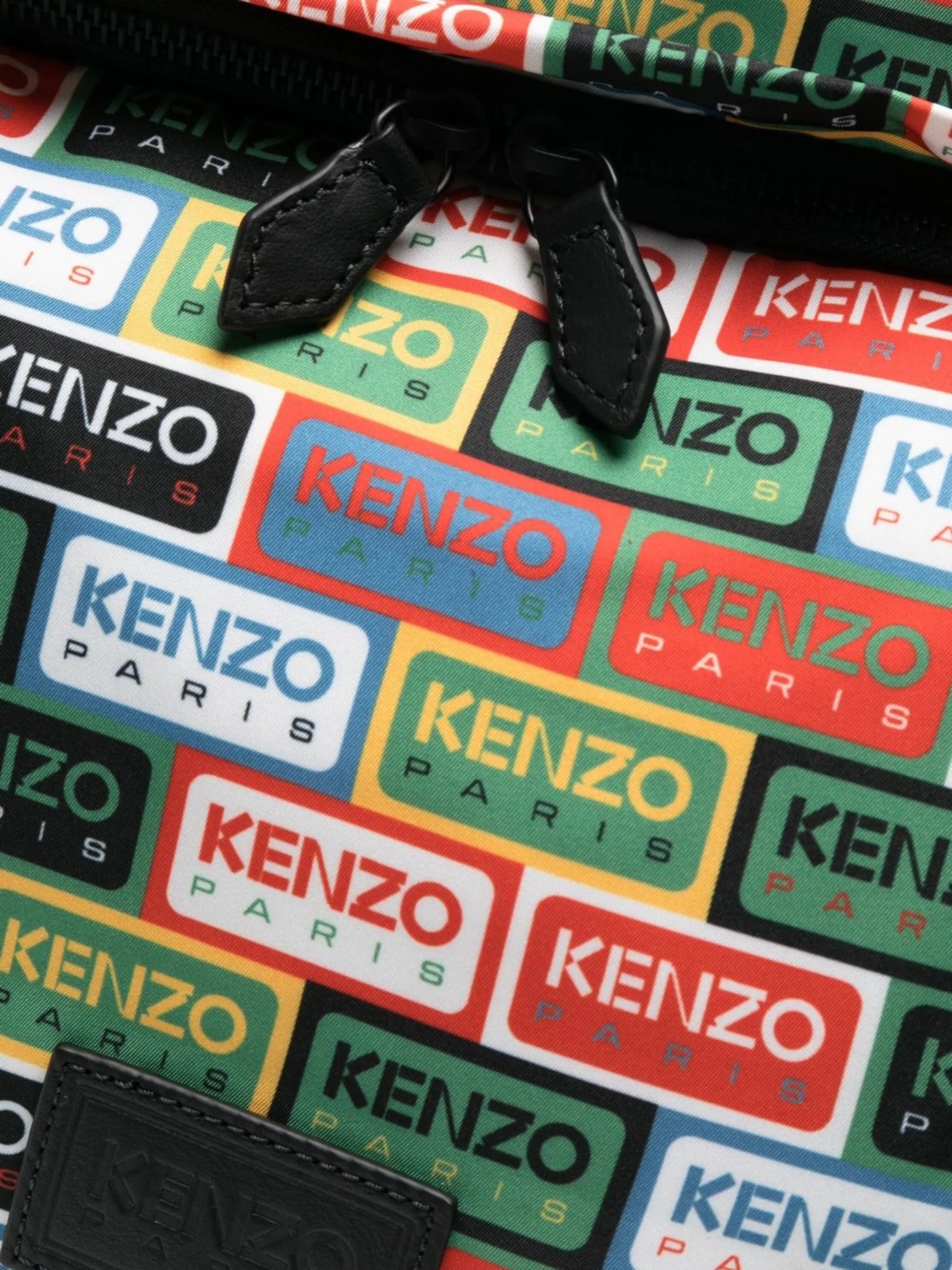 Labels logo-print backpack
