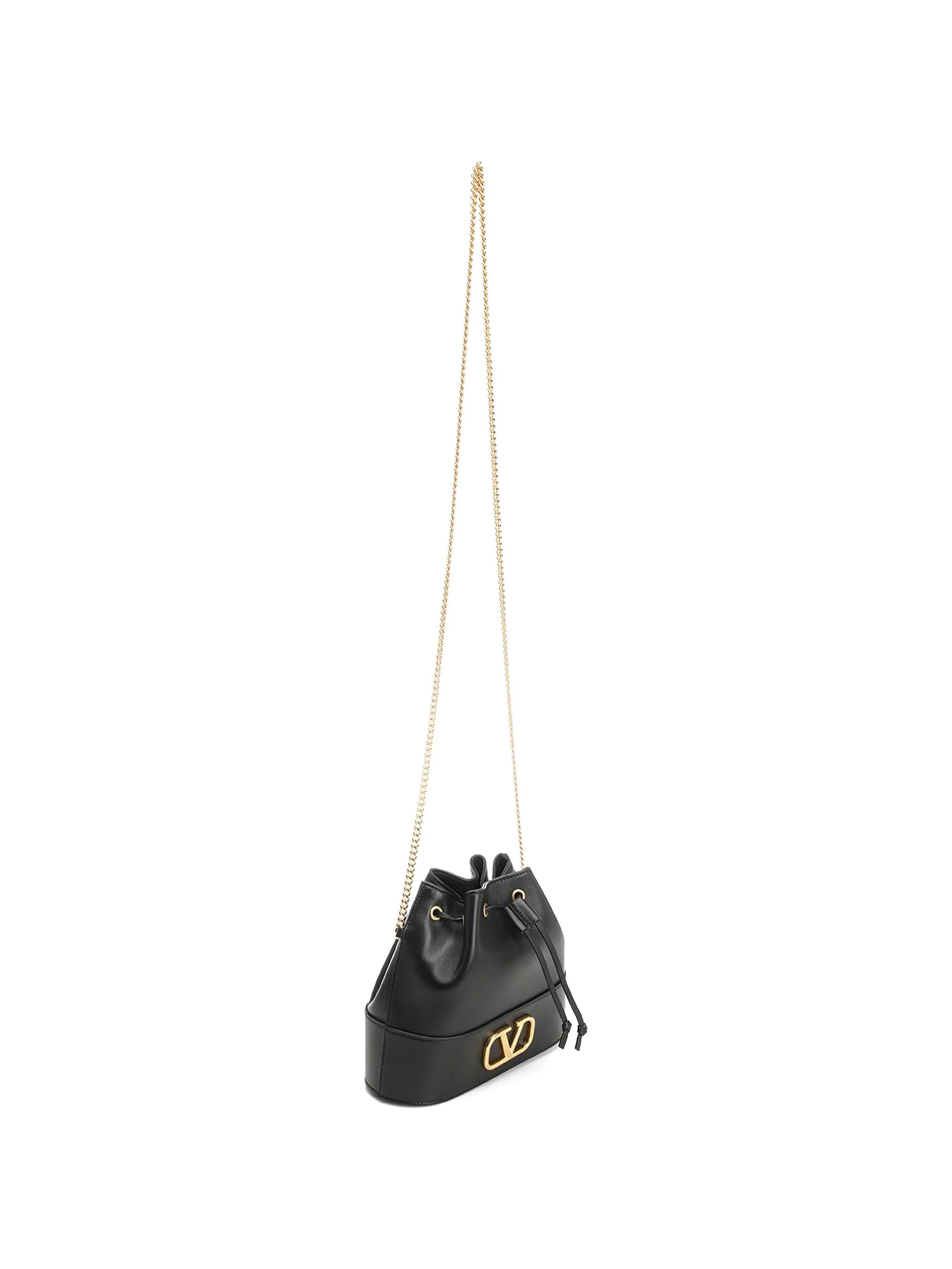 mini VLogo leather bucket bag