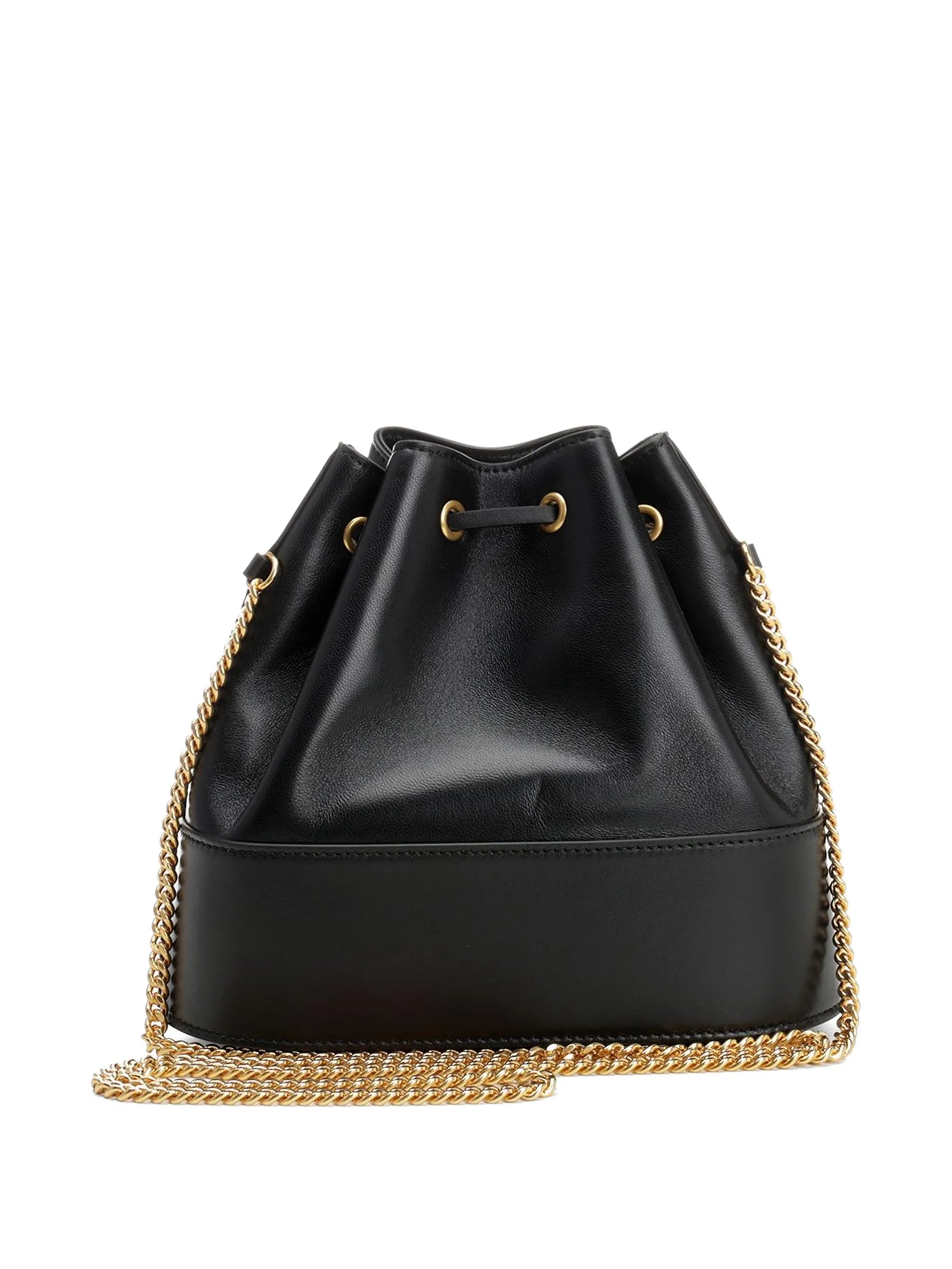 mini VLogo leather bucket bag