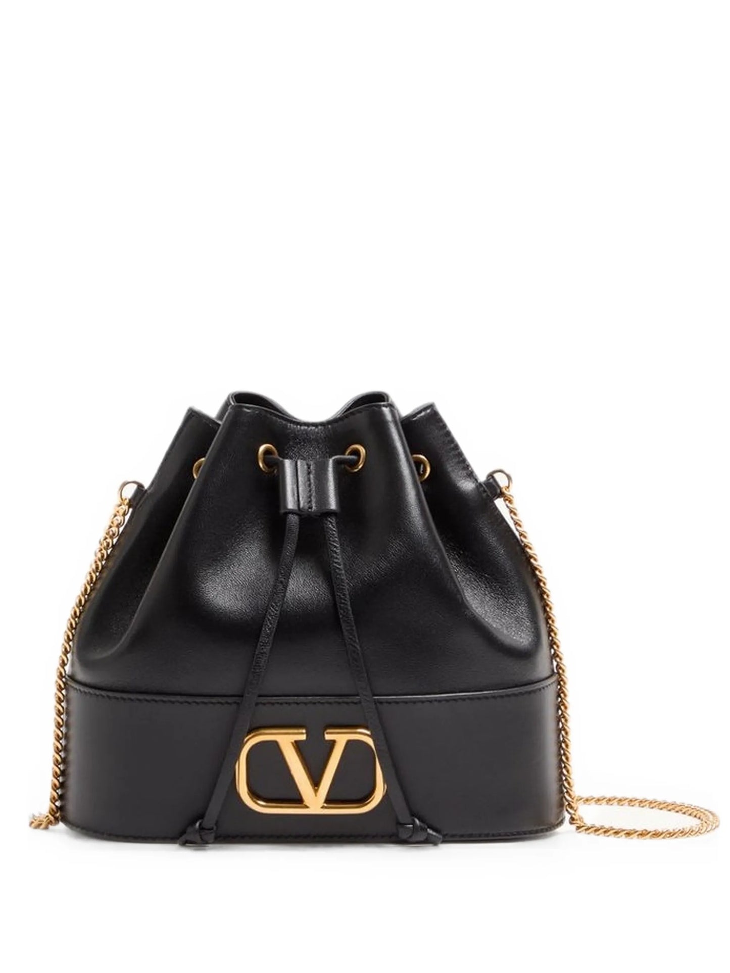 mini VLogo leather bucket bag