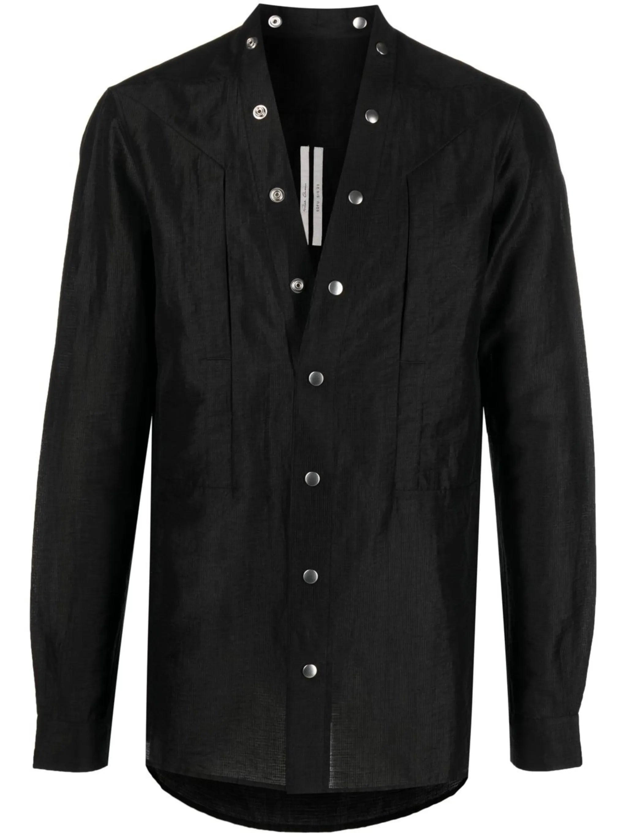 press stud-fastening shirt