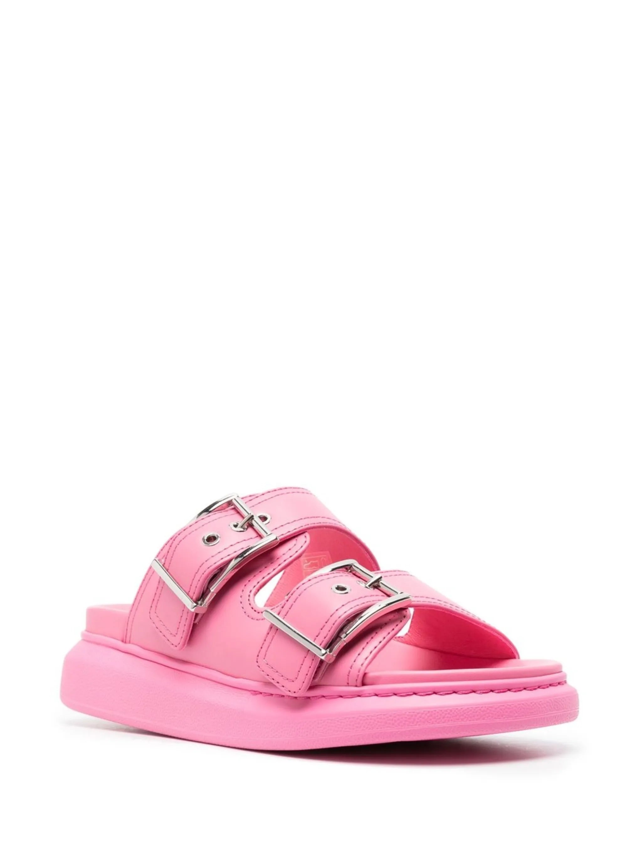 50mm double-buckle sandals