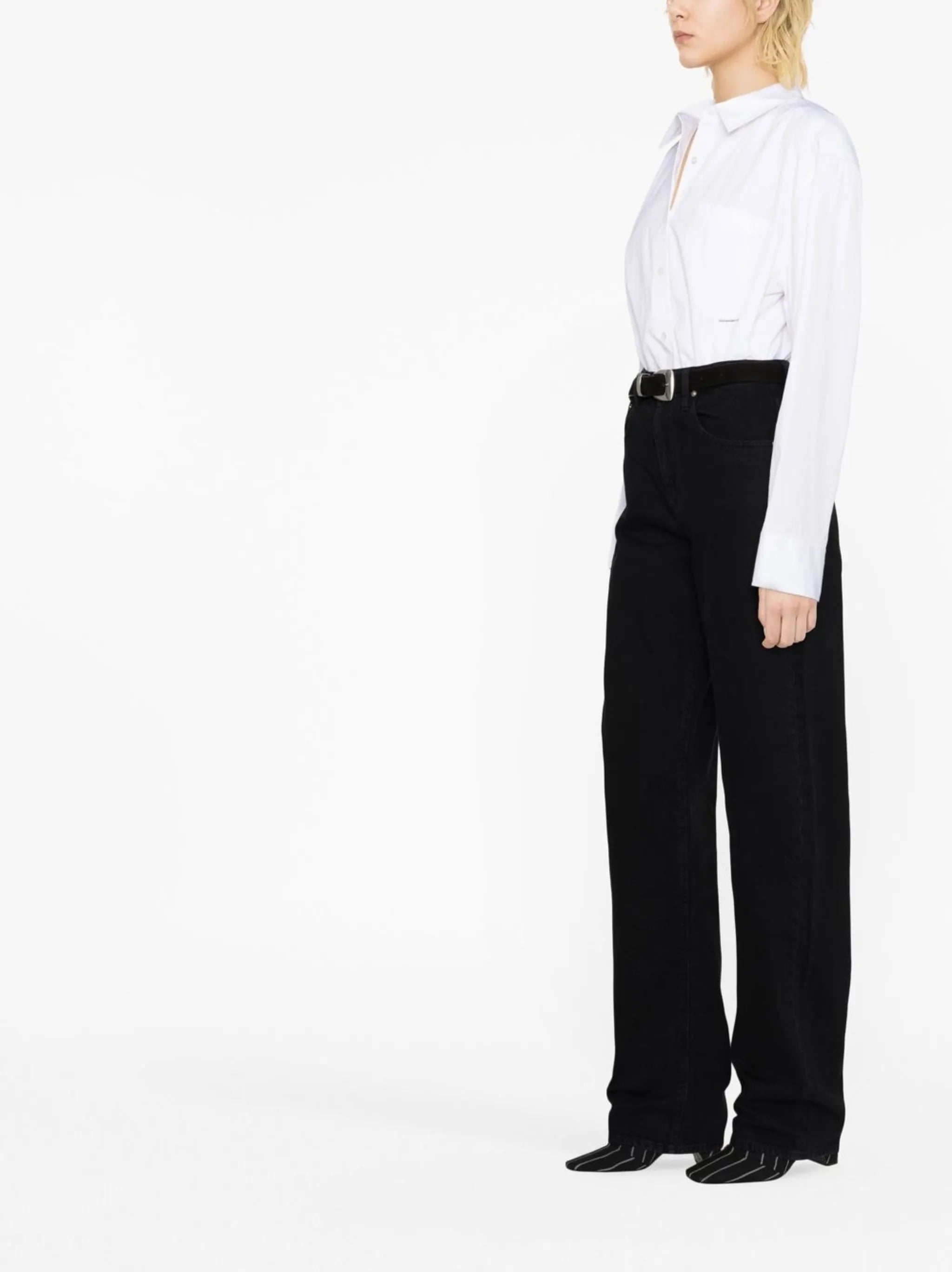 Extra Long Barrel high-waisted jeans
