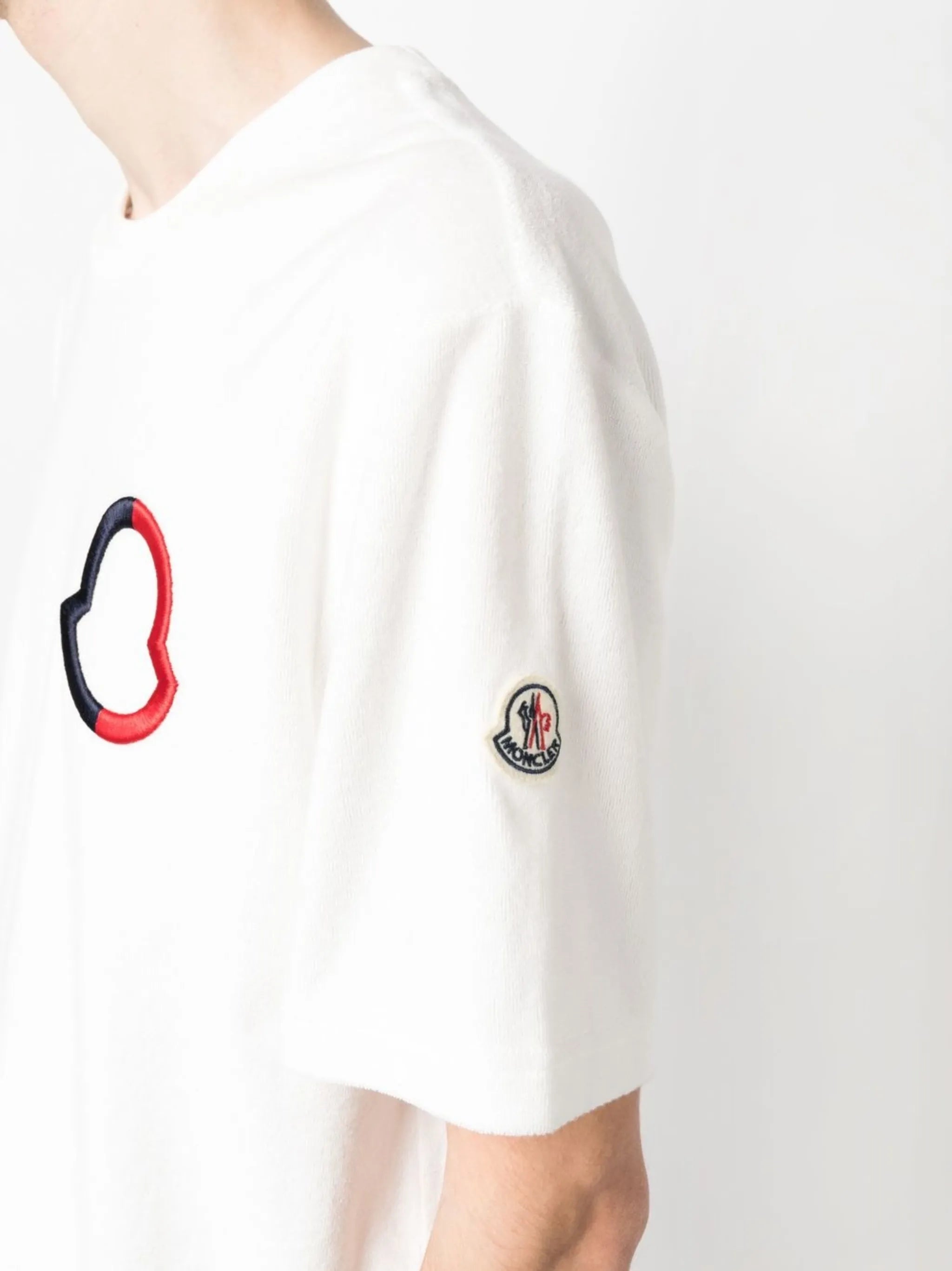 embroidered-logo detail T-shirt