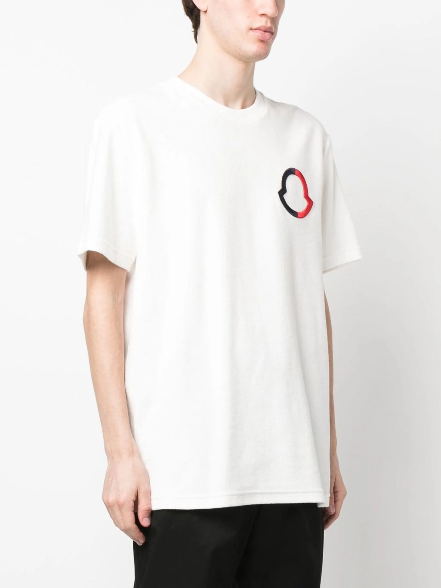 embroidered-logo detail T-shirt