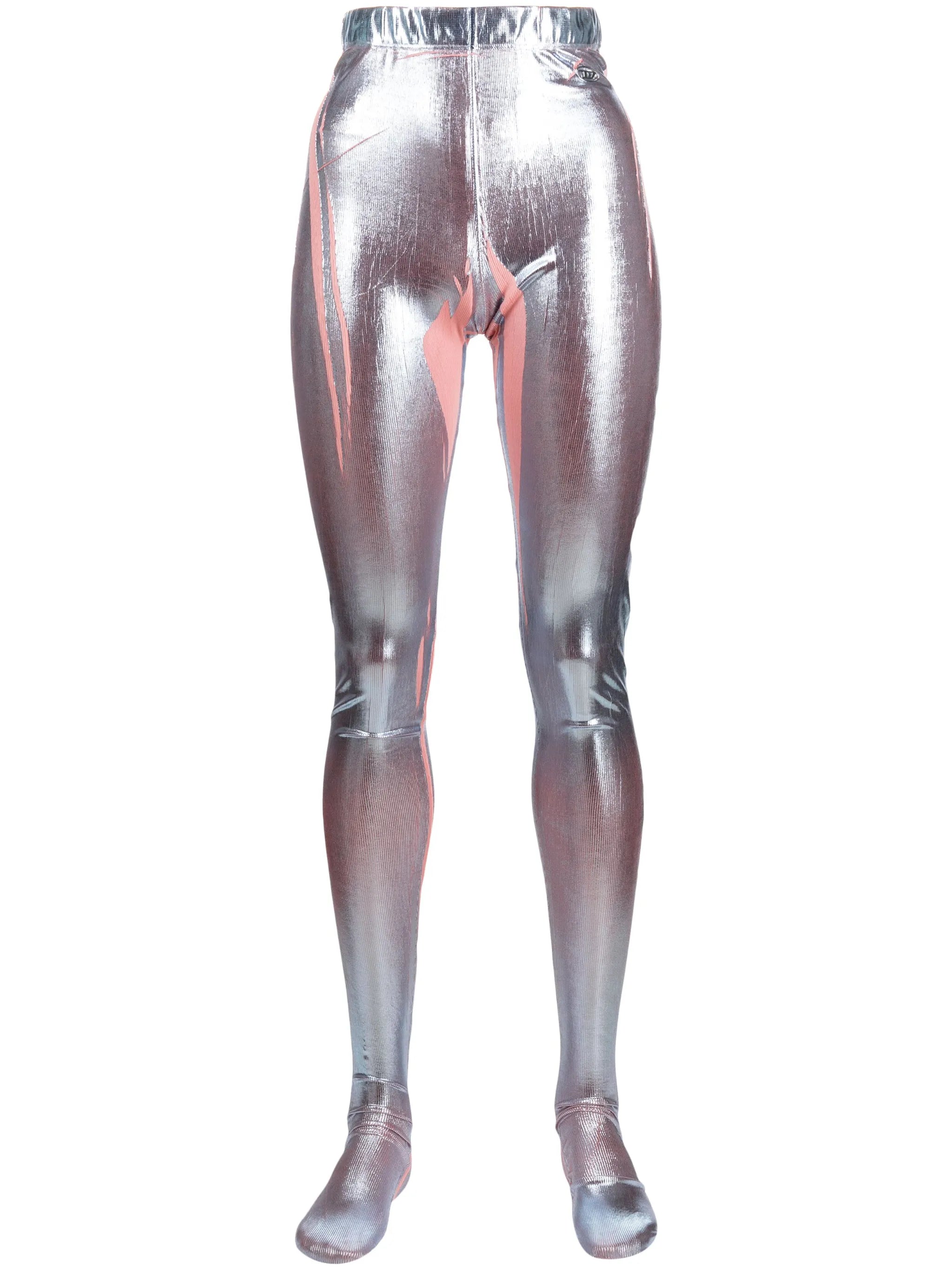 stretch iridescent leggings