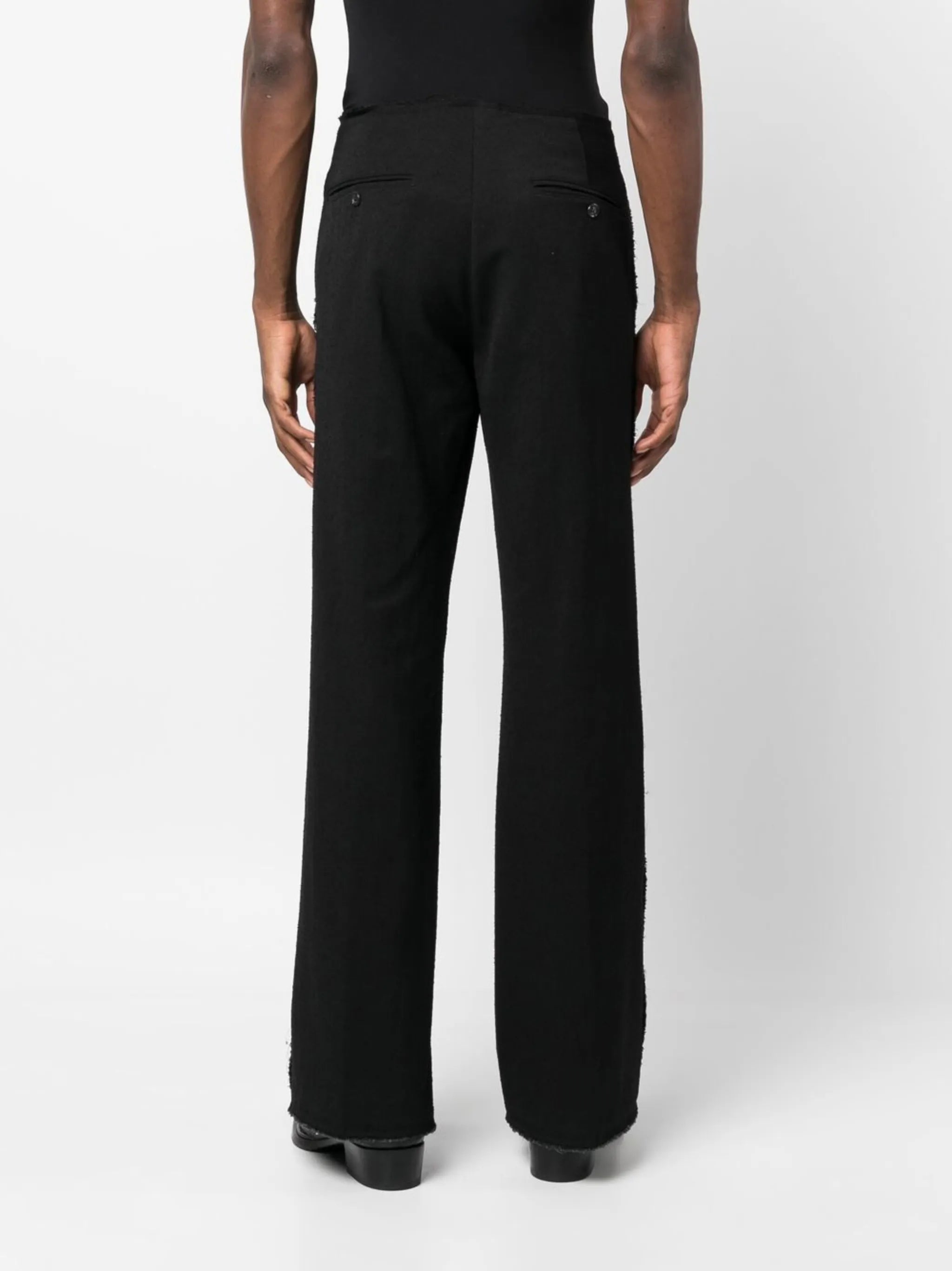 high-waisted trousers