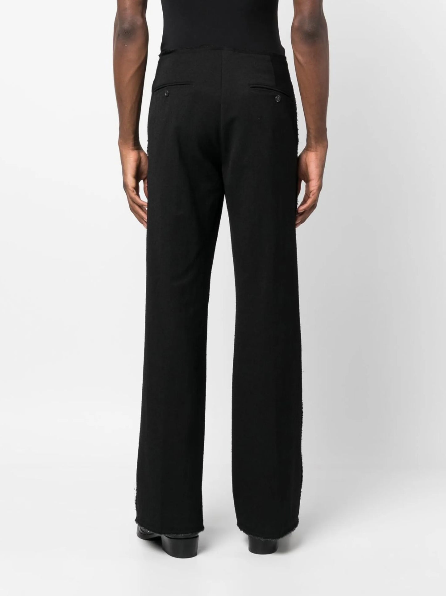 high-waisted trousers