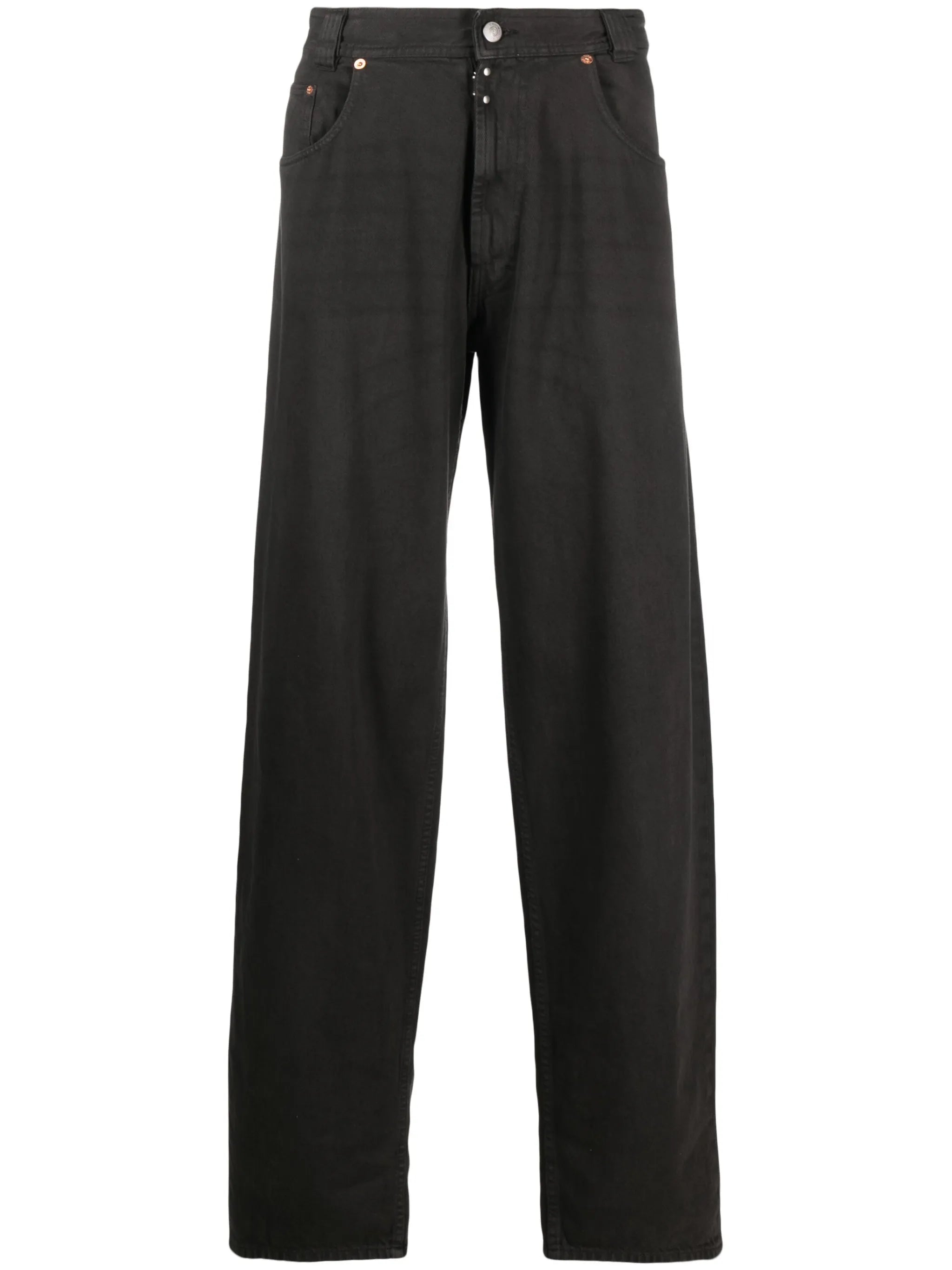 mid-rise wide-leg jeans
