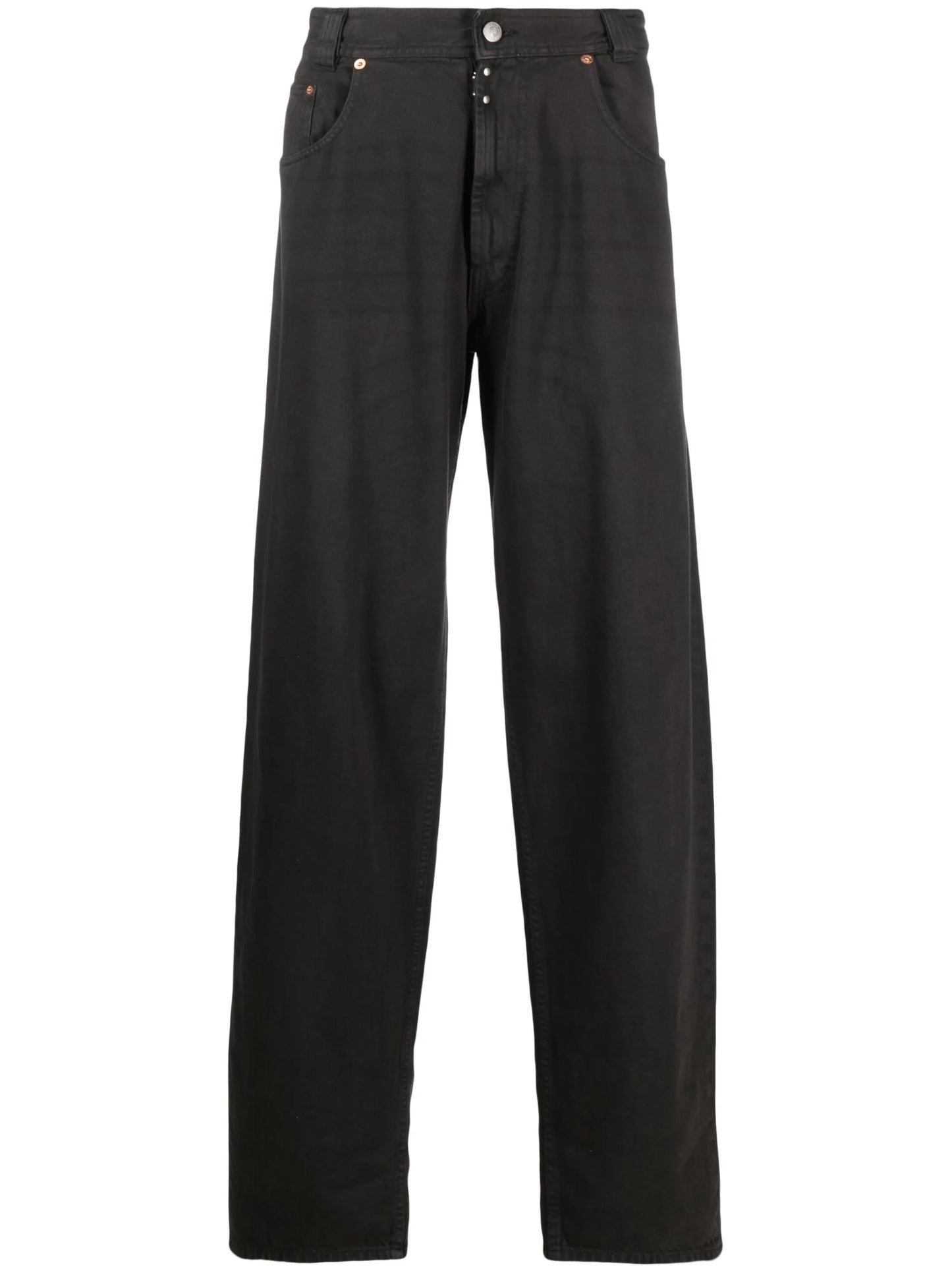 mid-rise wide-leg jeans
