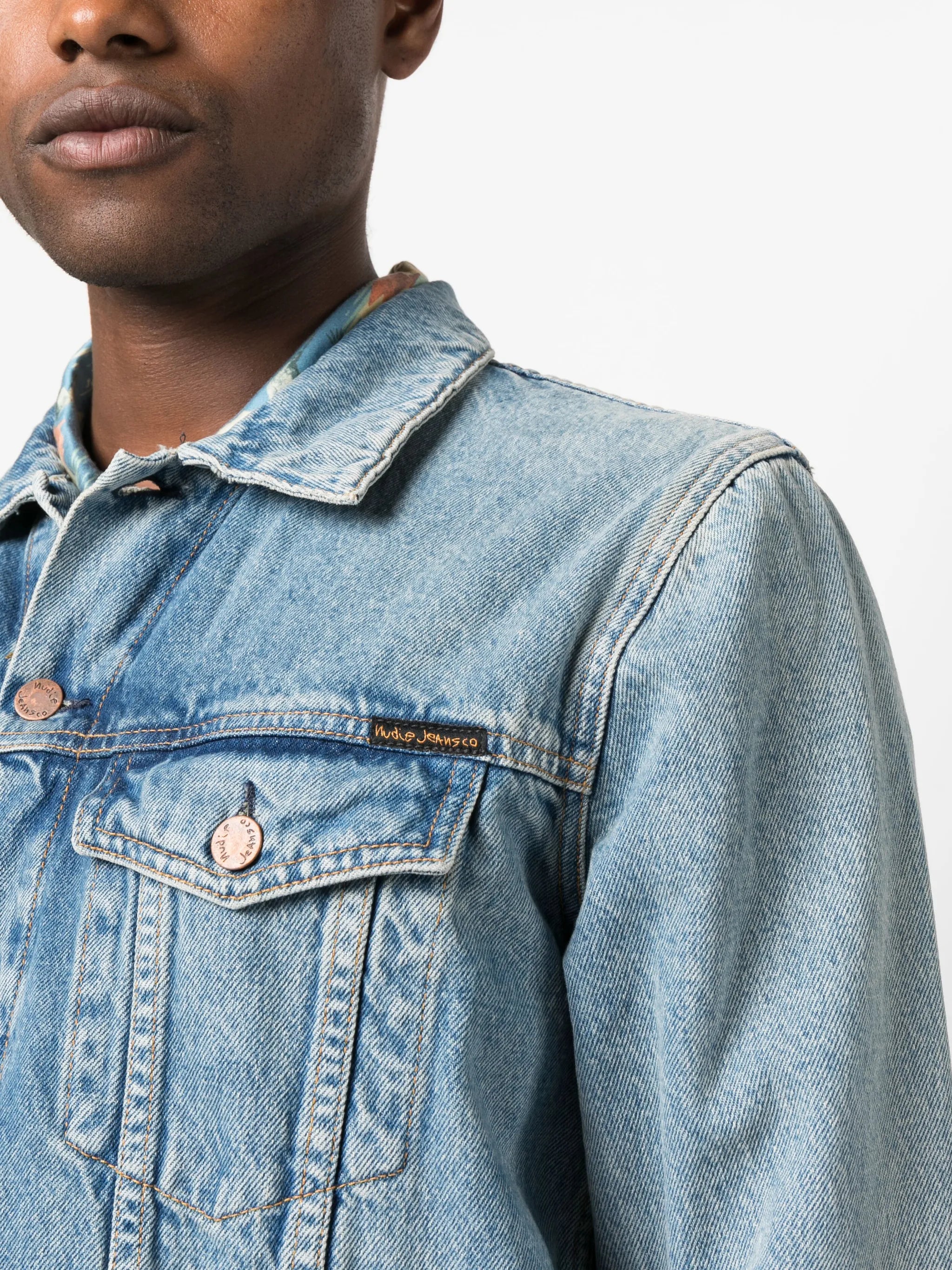 Robby washed-denim jacket