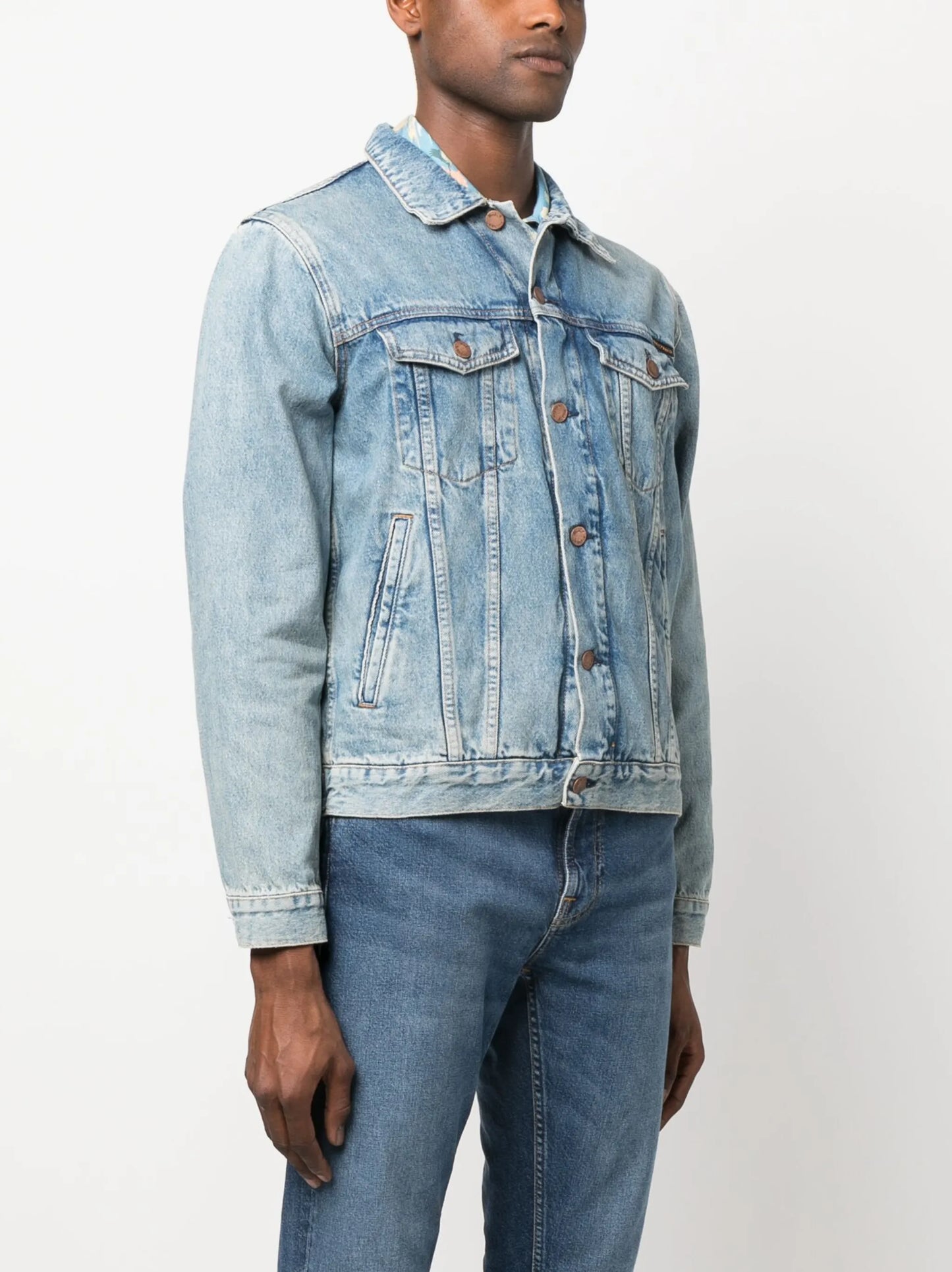 Robby washed-denim jacket