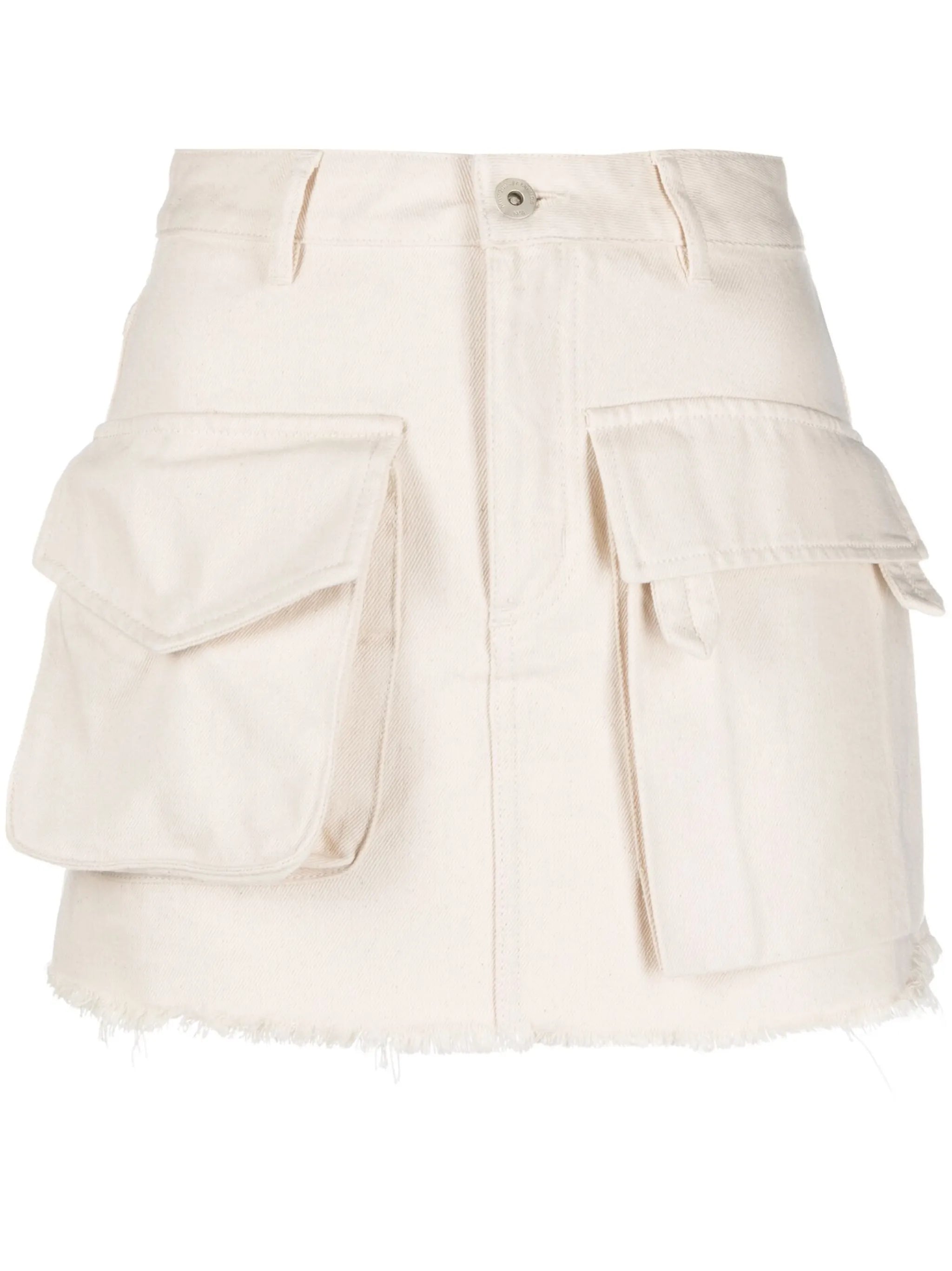 flap pockets mini skirt