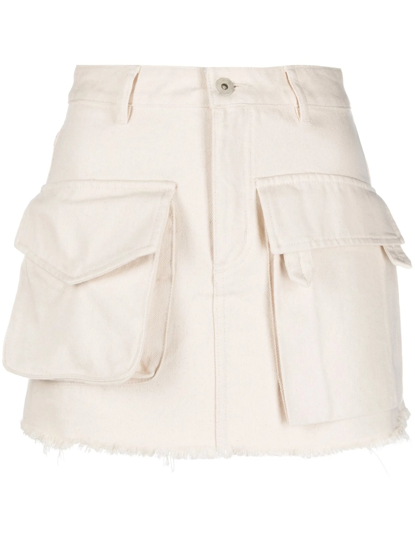 flap pockets mini skirt