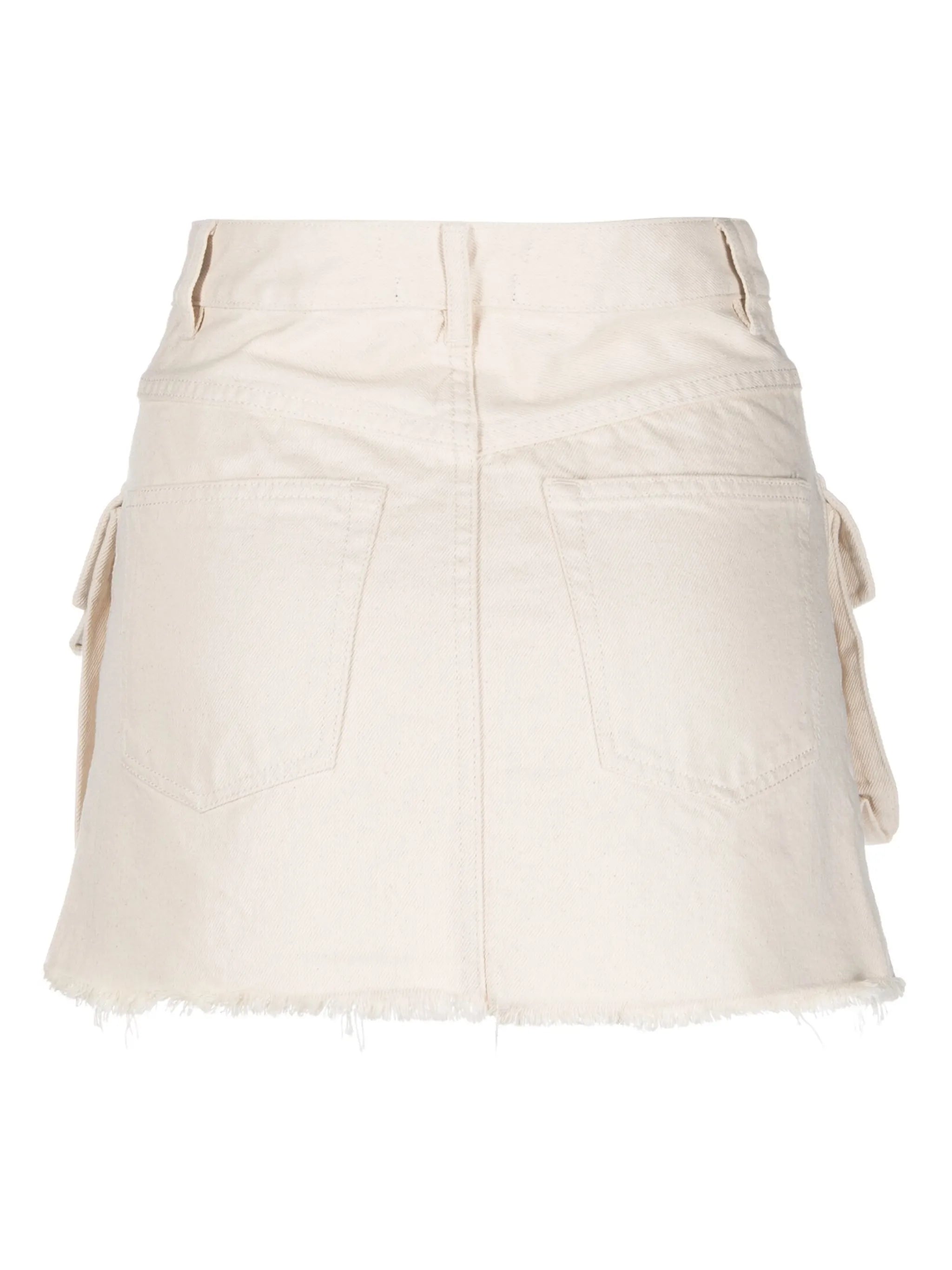 flap pockets mini skirt