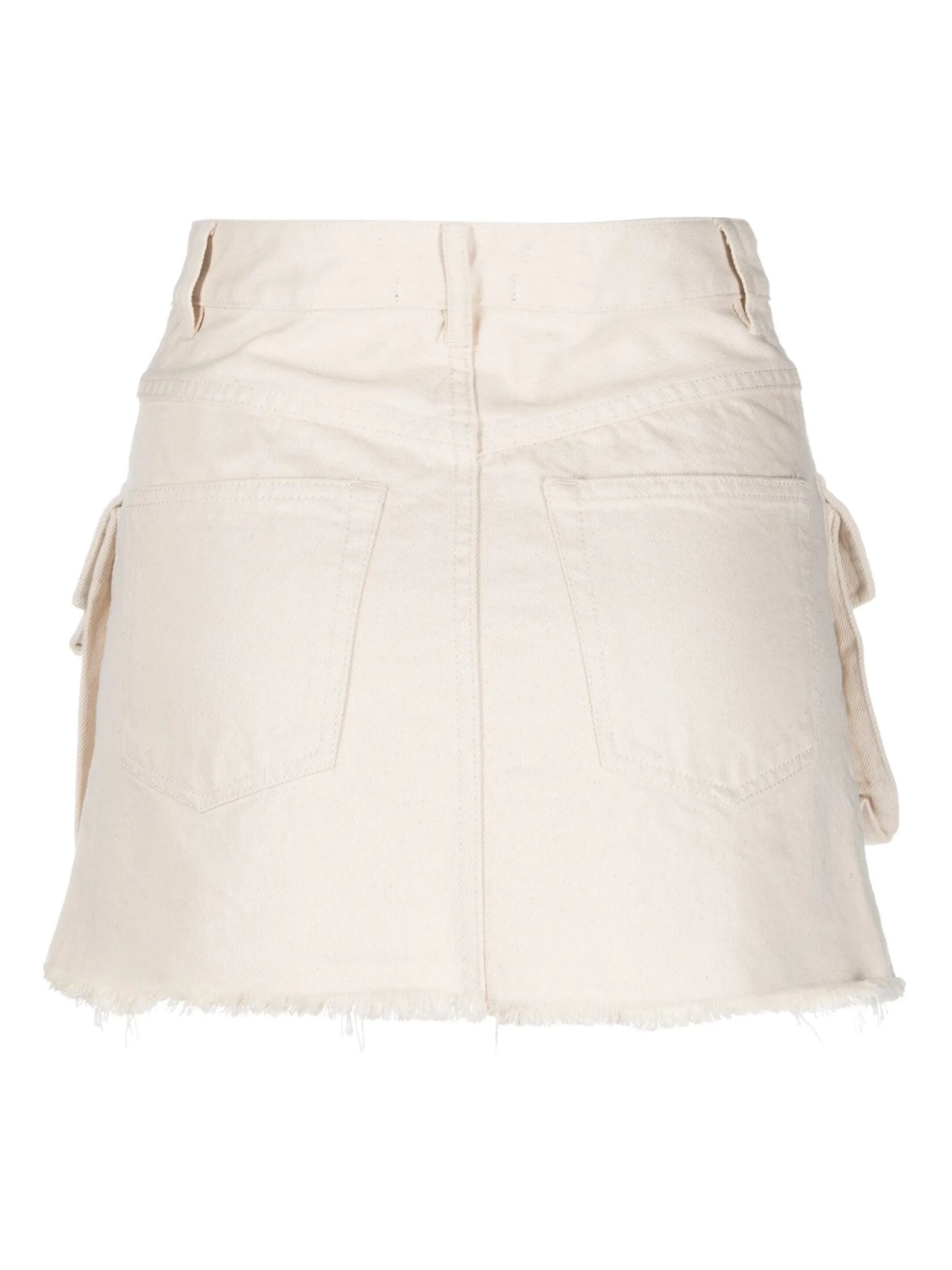 flap pockets mini skirt