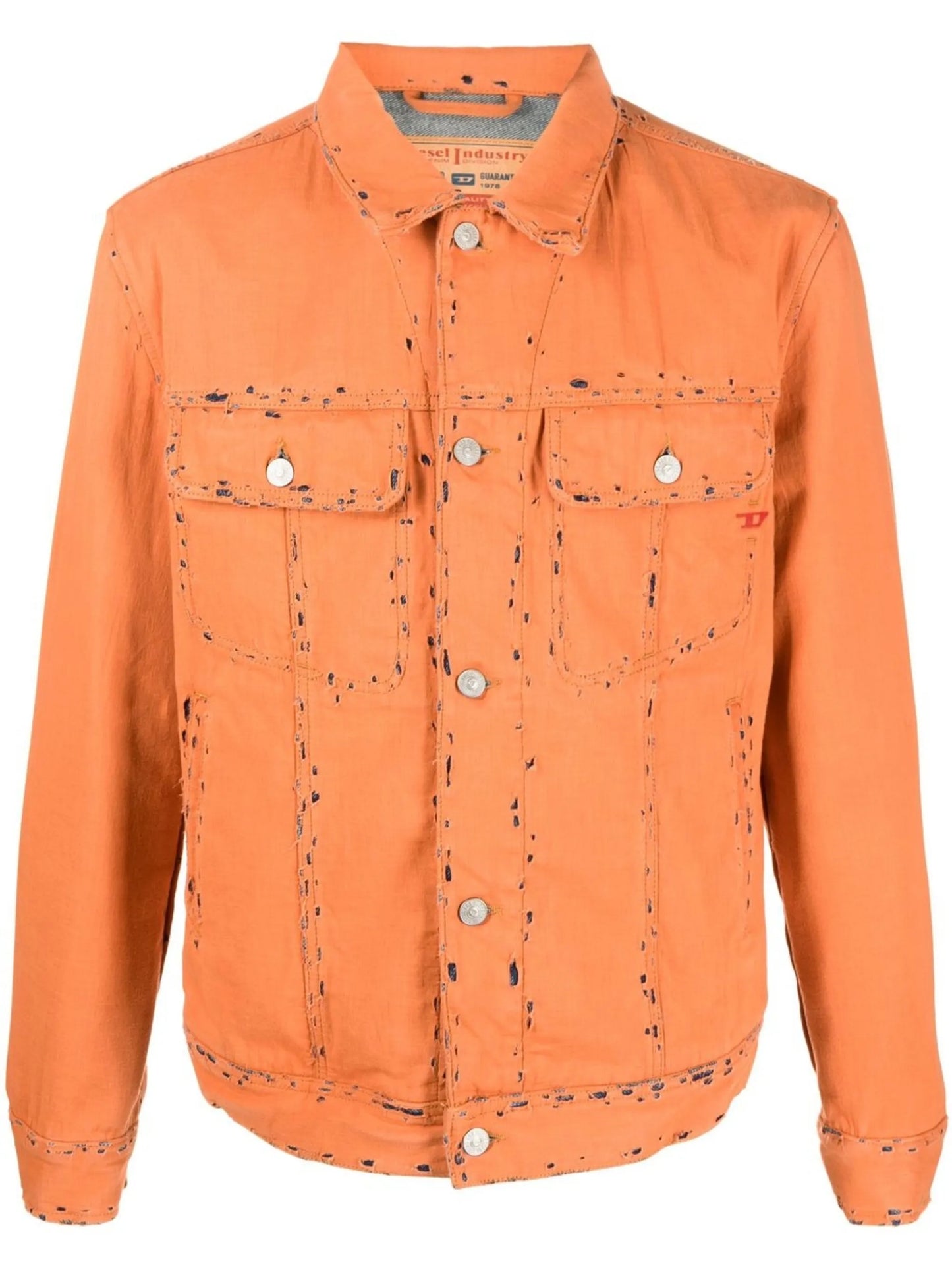 distressed denim jacket