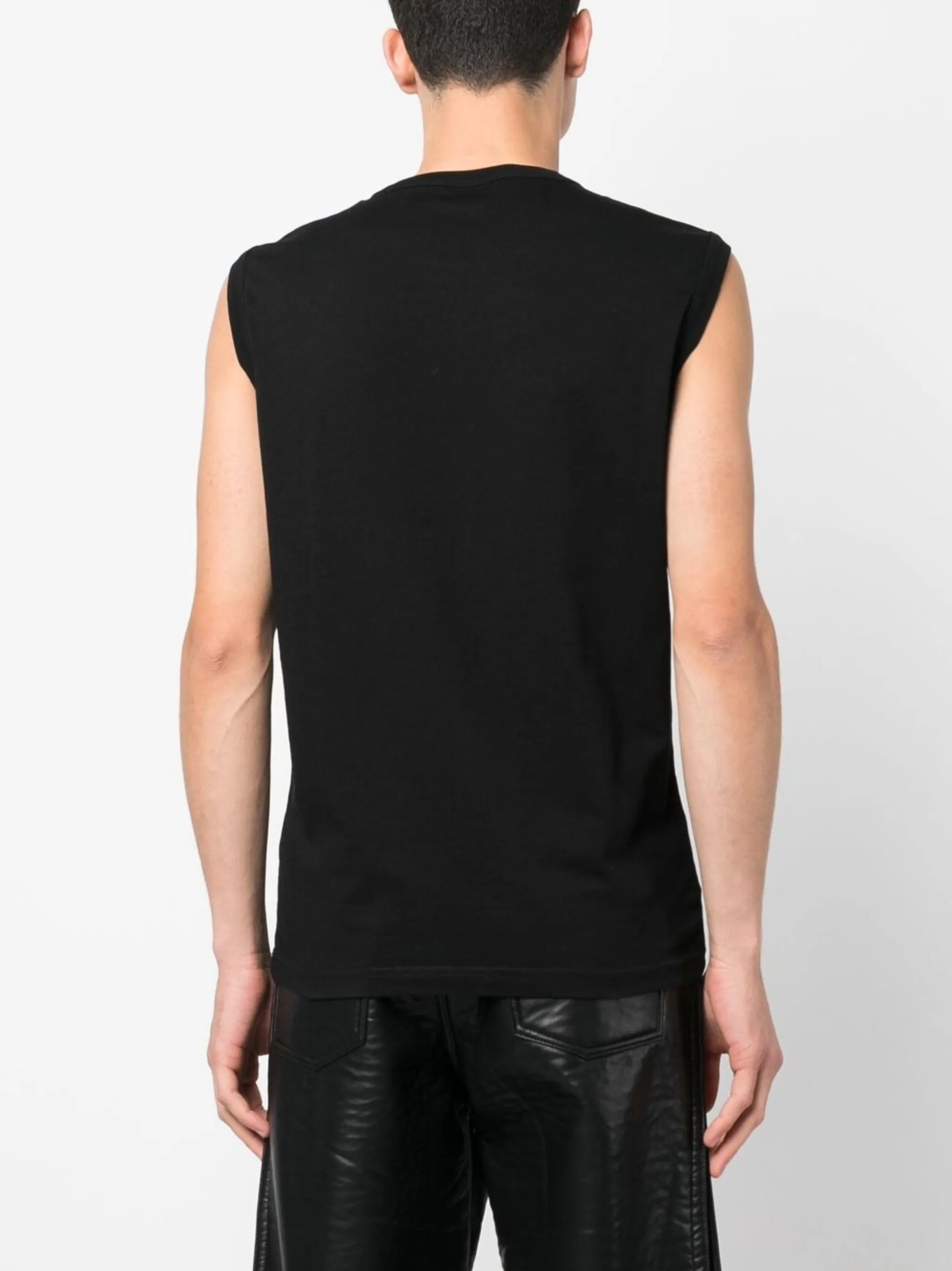 T-Bisco-Divstroyed logo-print tank top