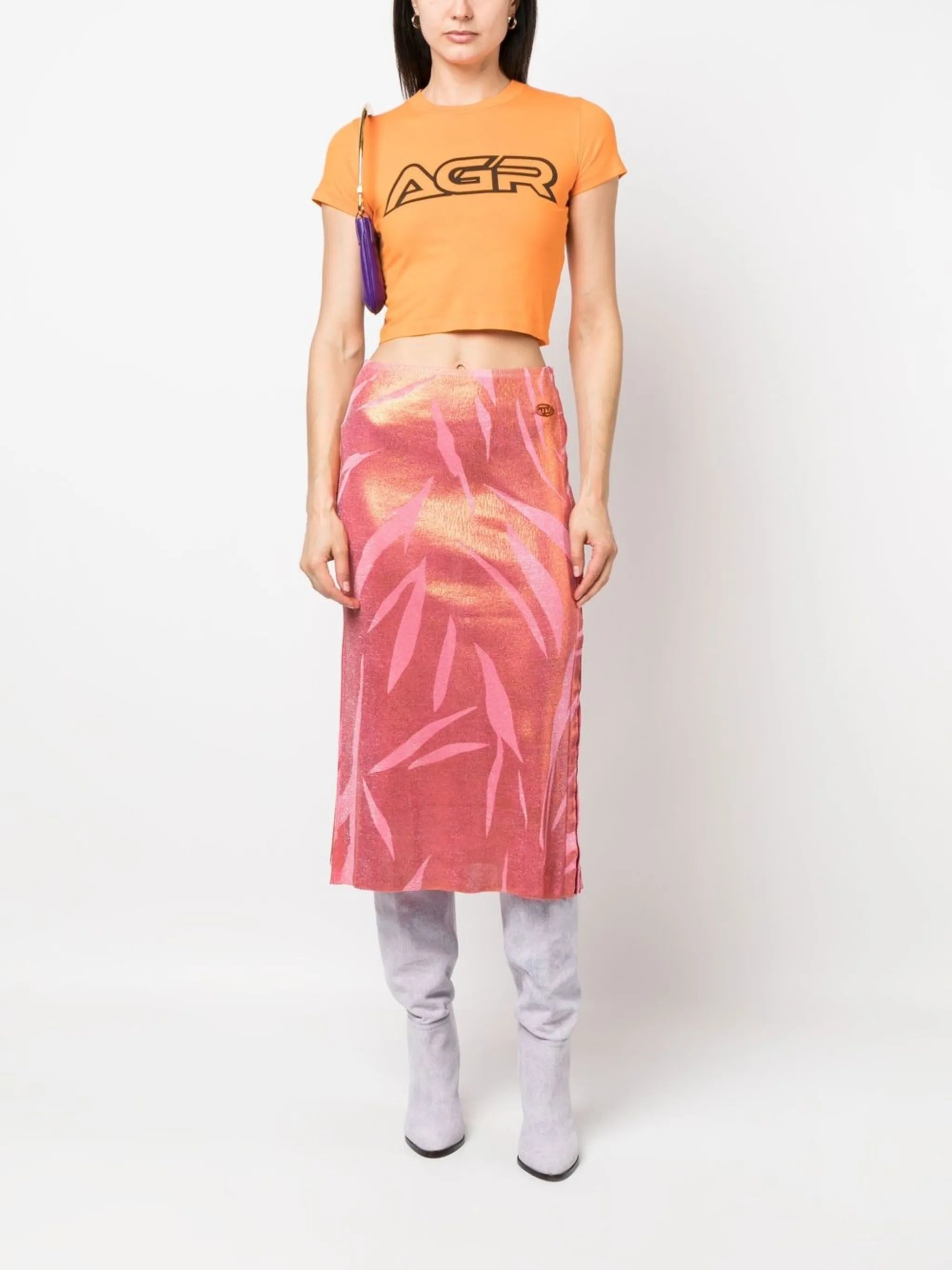 sunset logo-plaque skirt