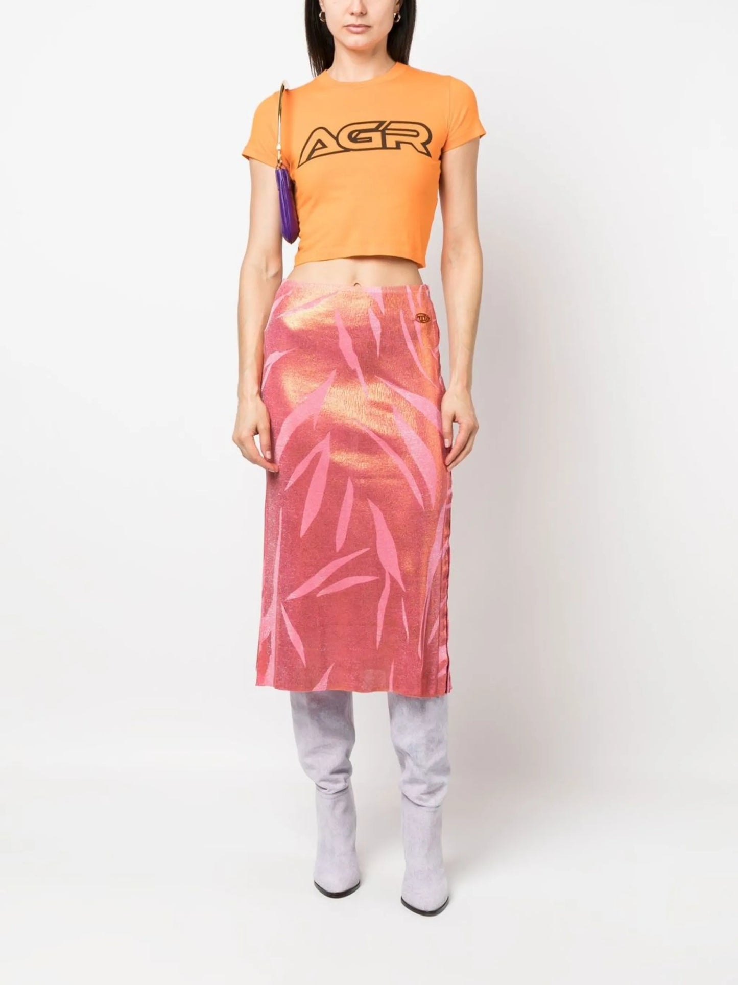 sunset logo-plaque skirt