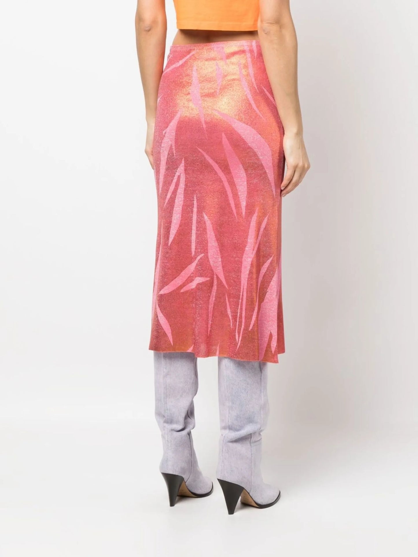sunset logo-plaque skirt