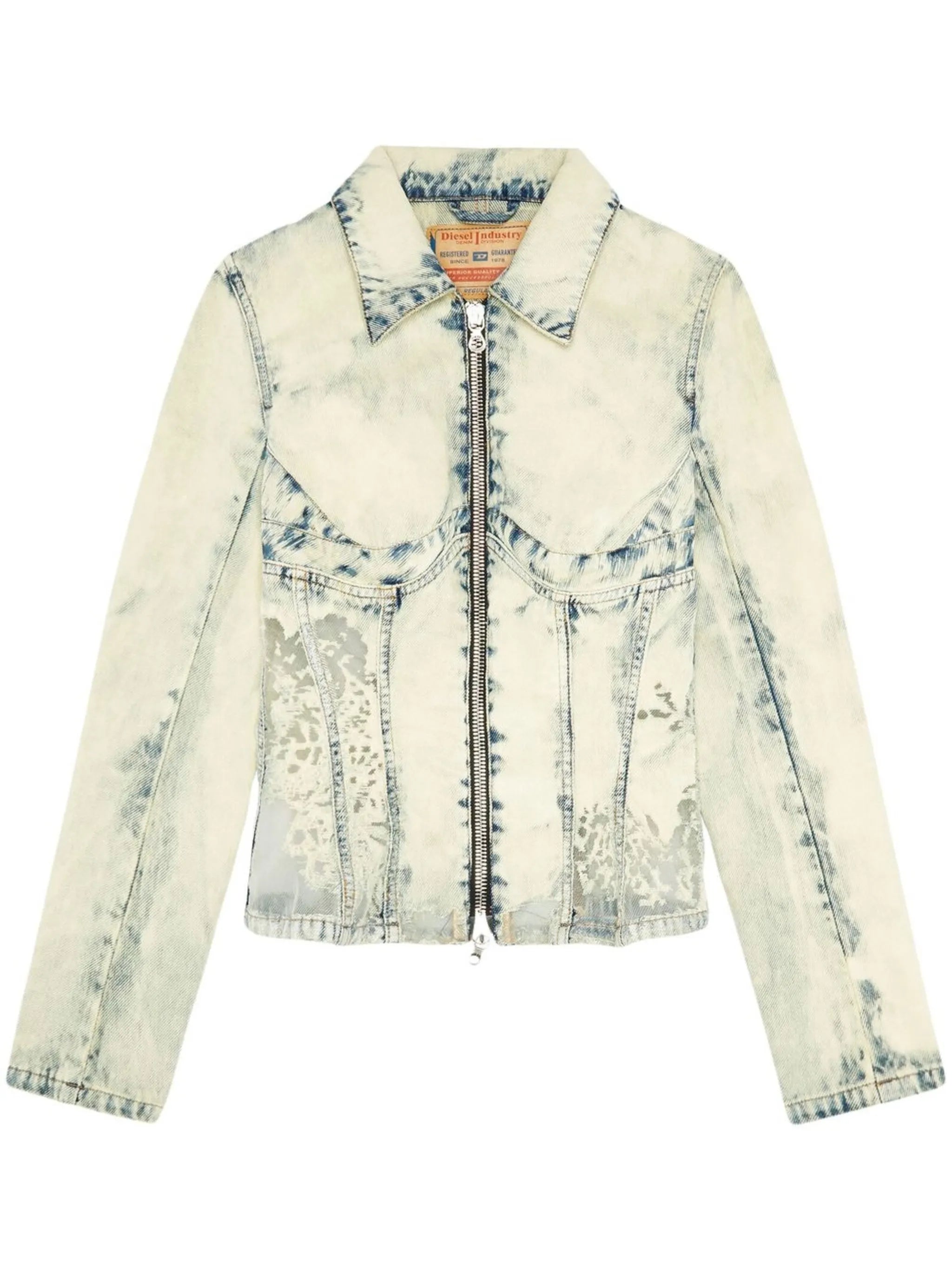 zipped bomber jacket