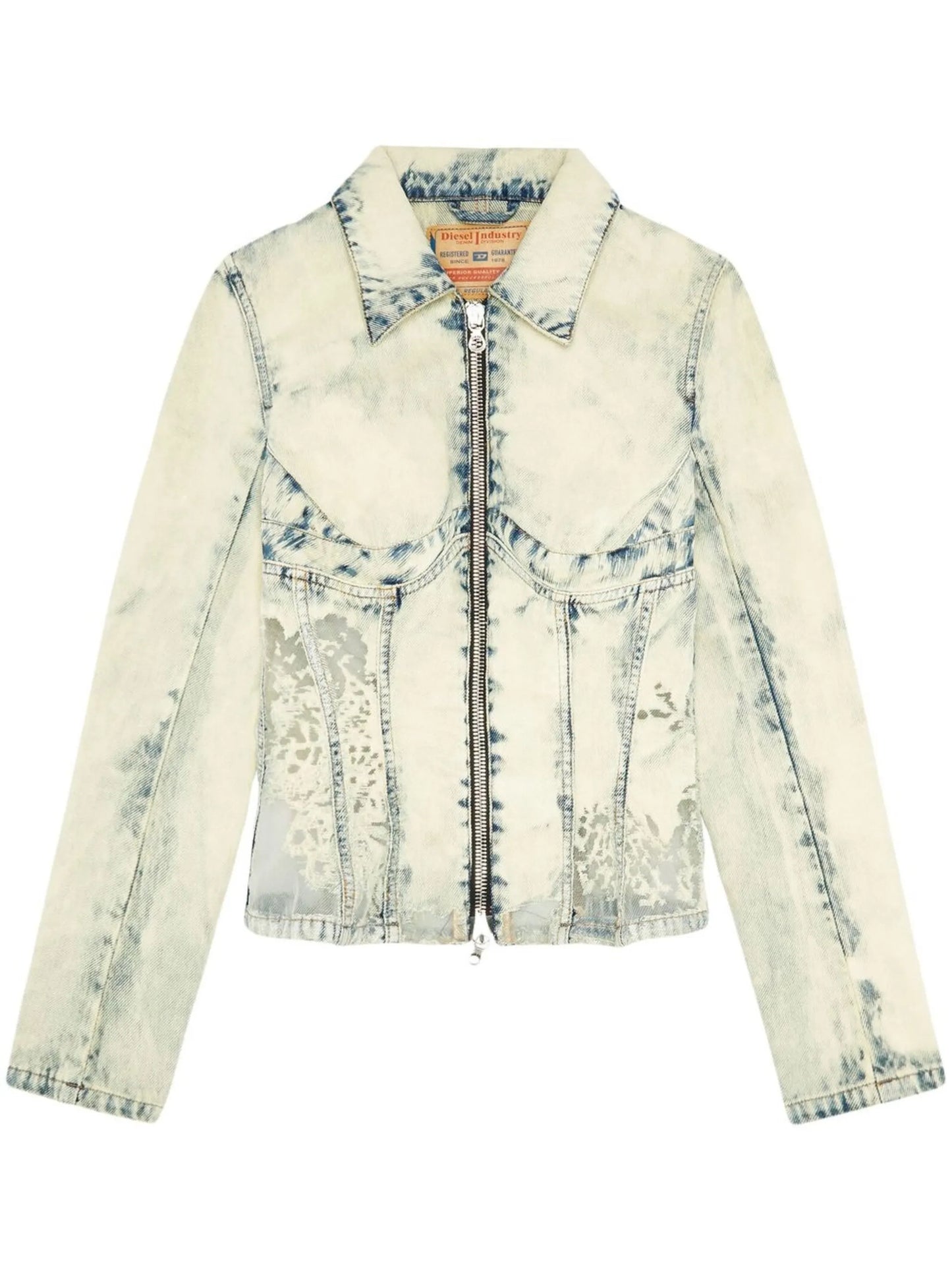 zipped bomber jacket