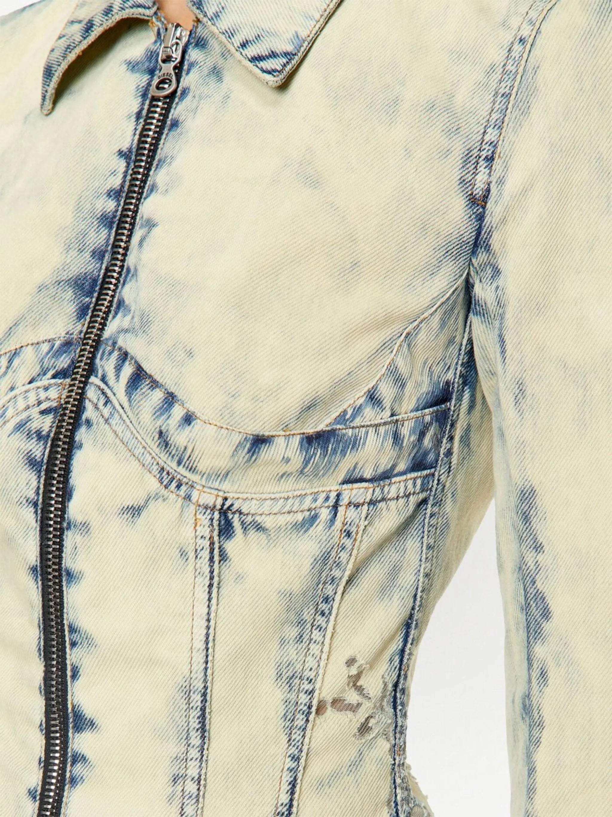 zipped bomber jacket