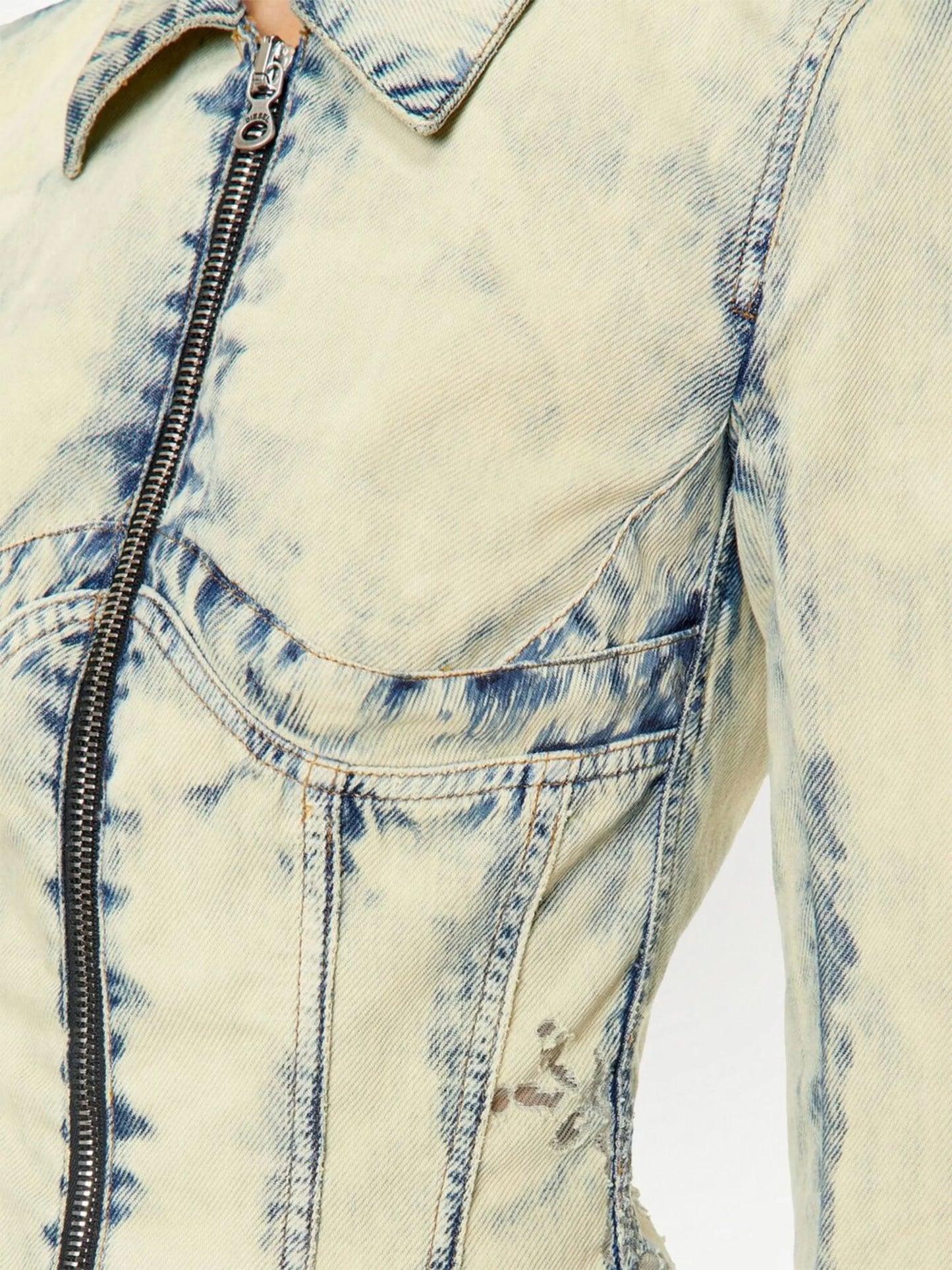 zipped bomber jacket