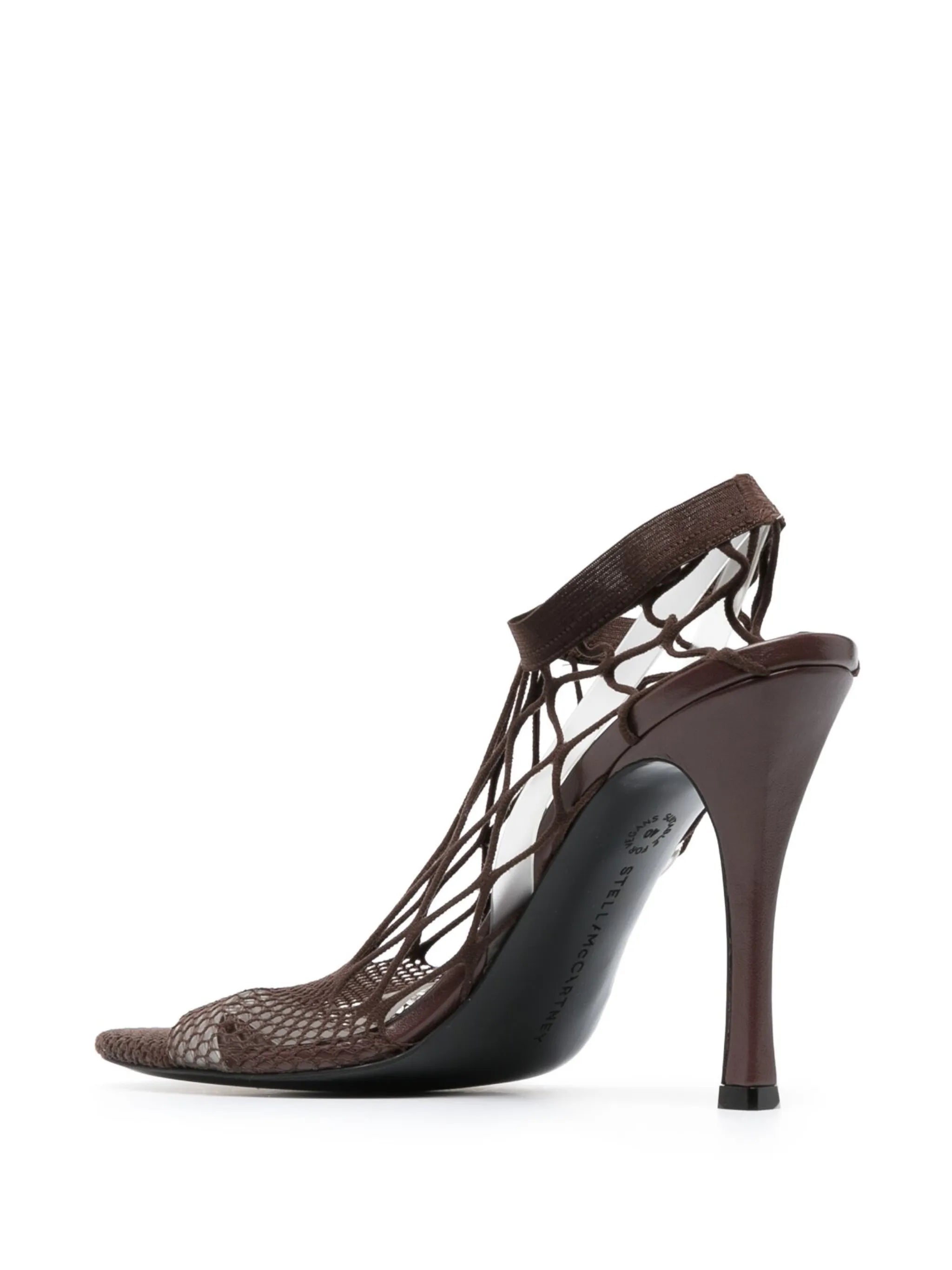 115mm high heel knitted sandals