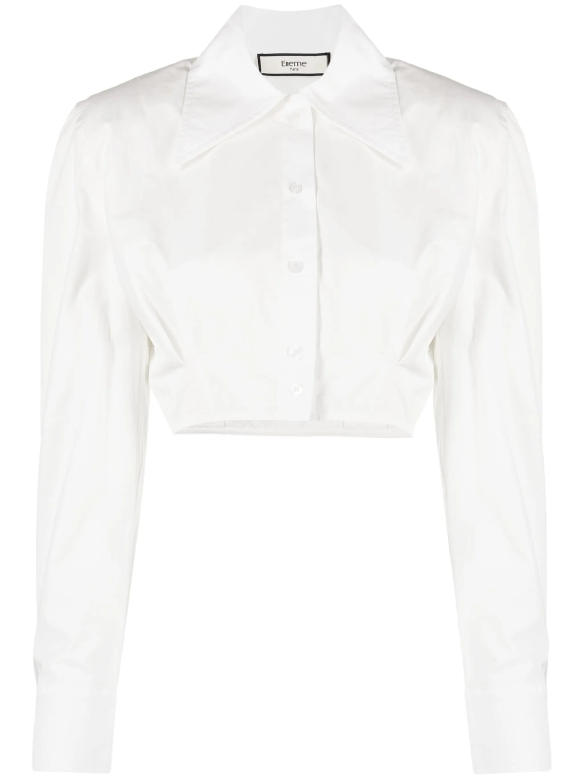 long-sleeved crop shirt