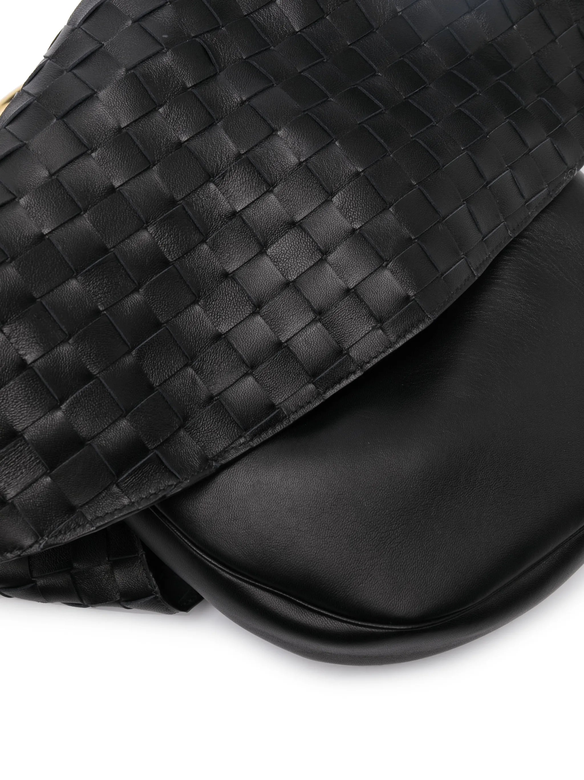 Foulard leather shoulder bag