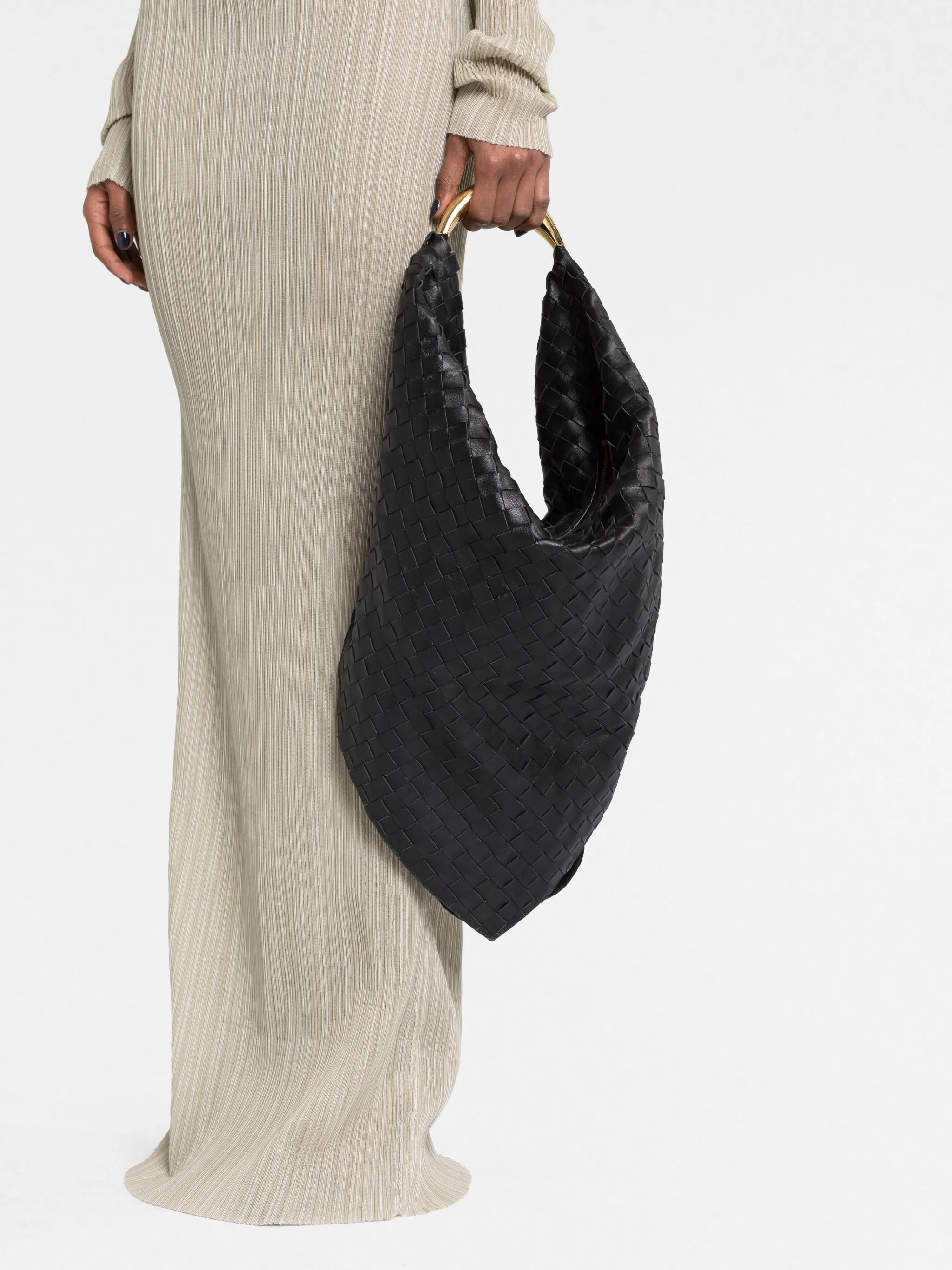 Foulard leather shoulder bag