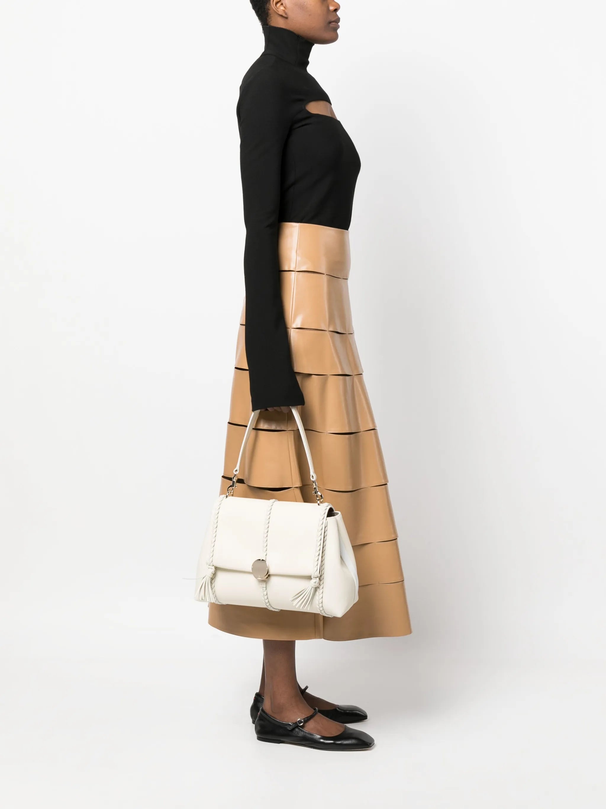 Penelope medium leather shoulder bag