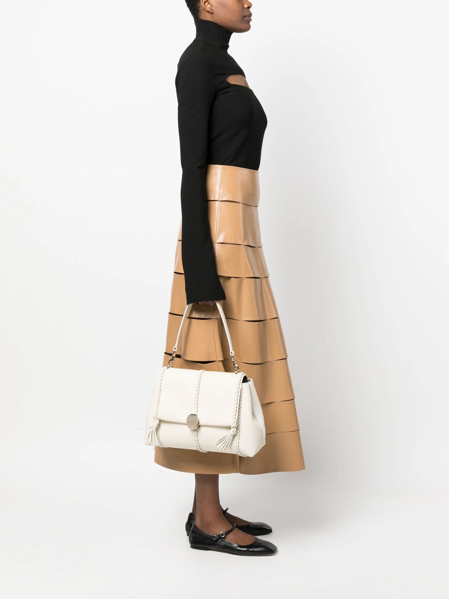 Penelope medium leather shoulder bag