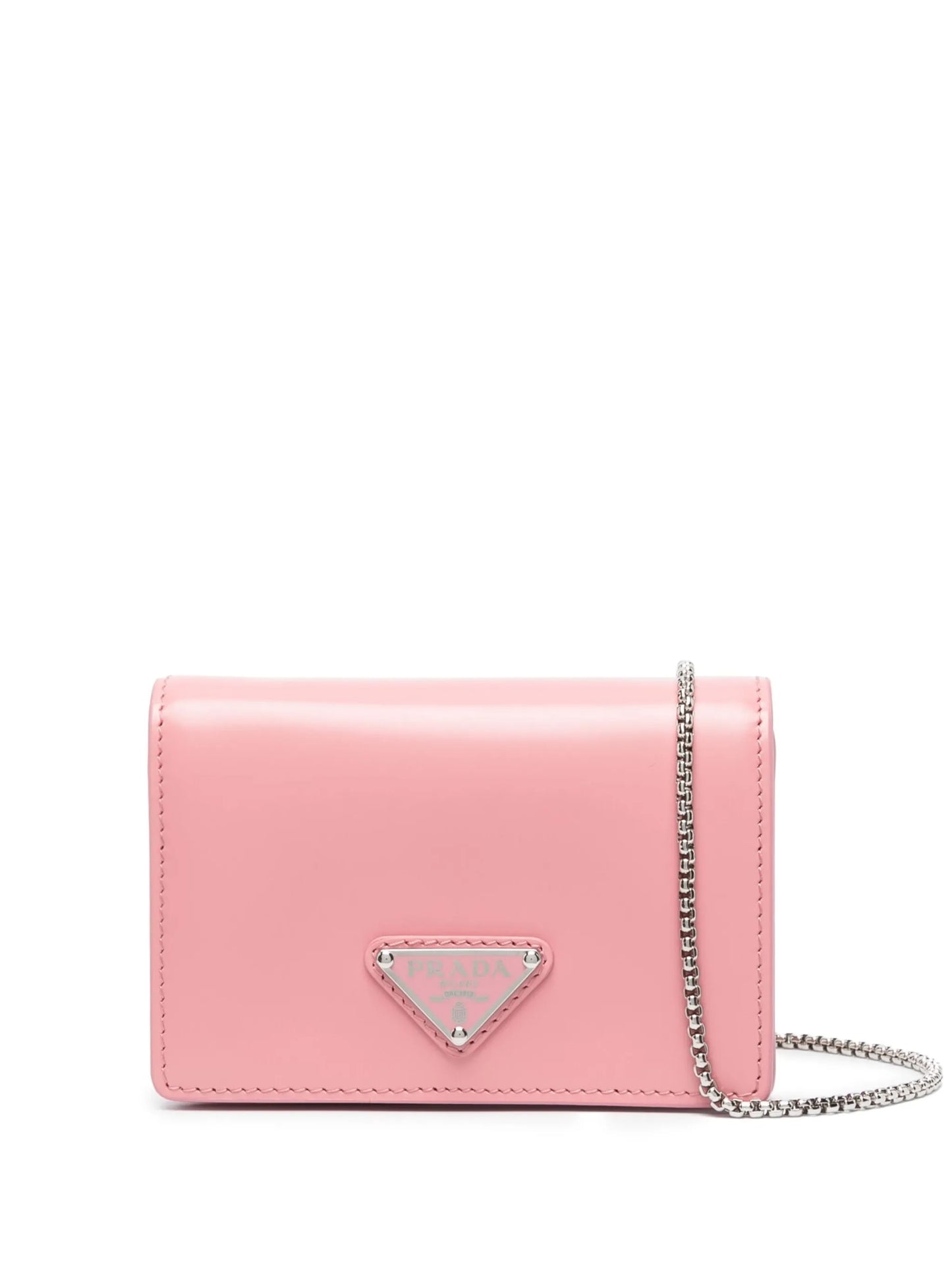 logo-plaque leather mini bag