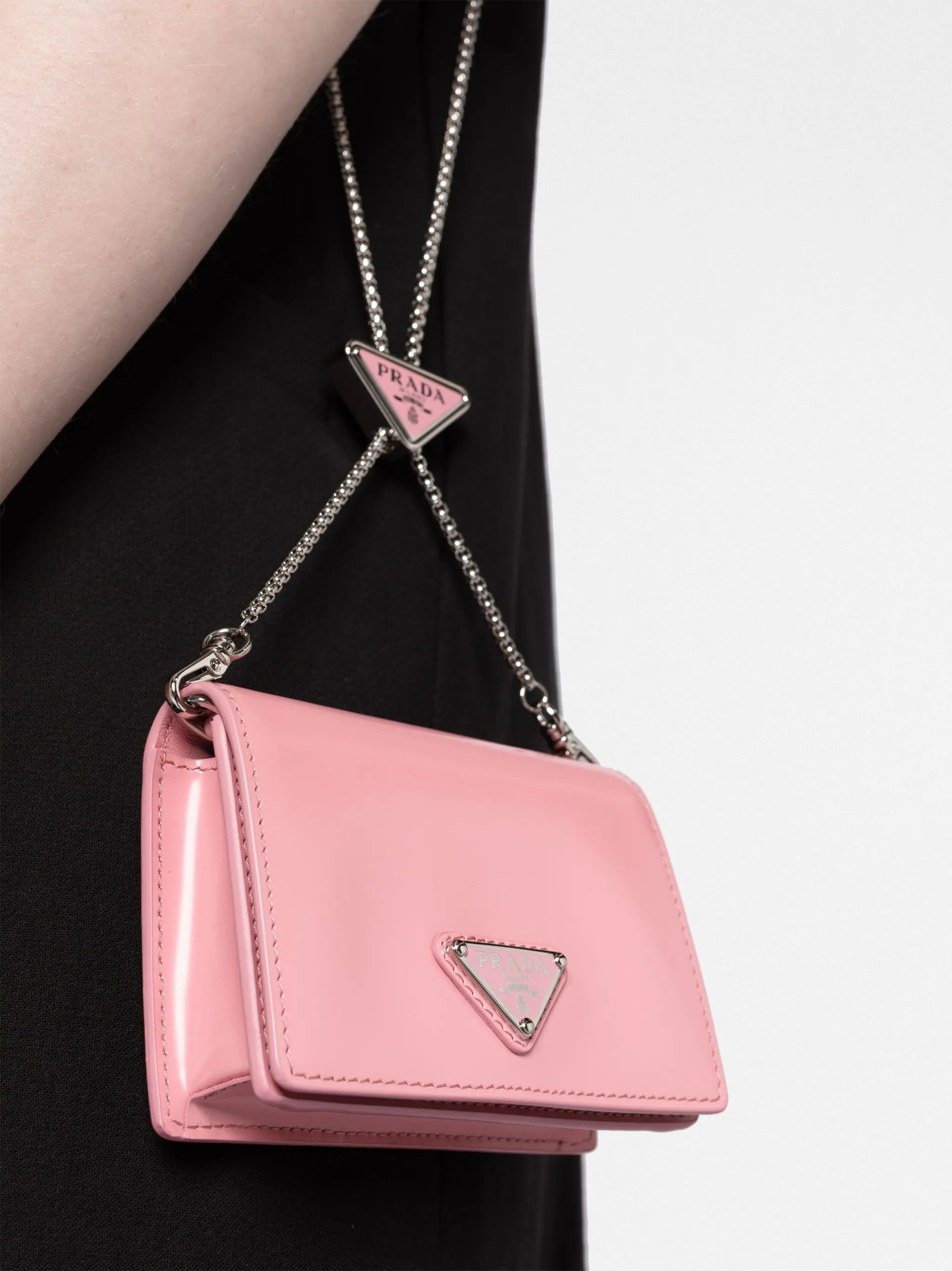 logo-plaque leather mini bag