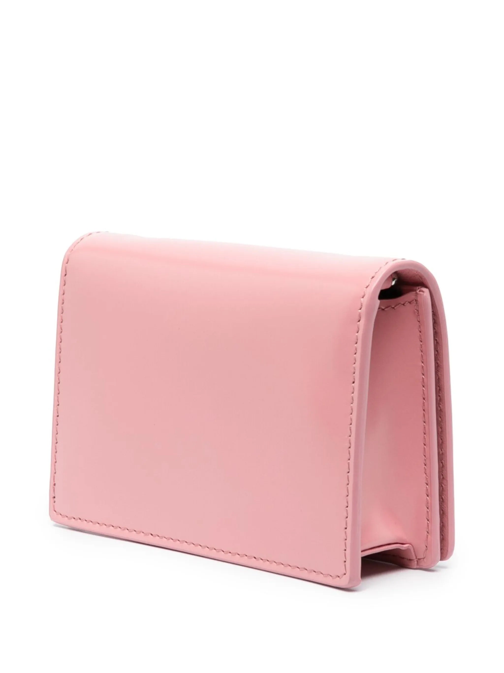 logo-plaque leather mini bag