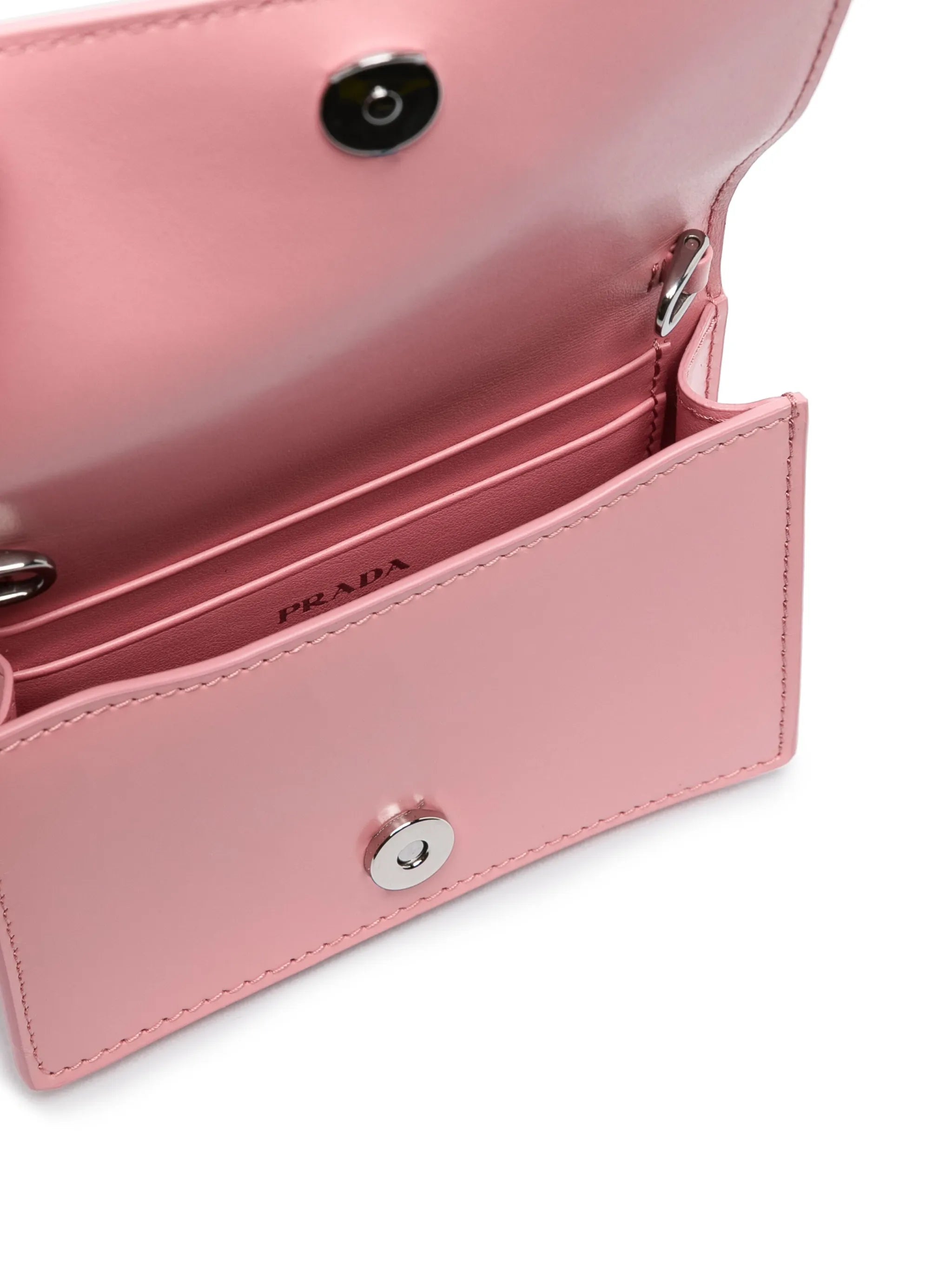 logo-plaque leather mini bag