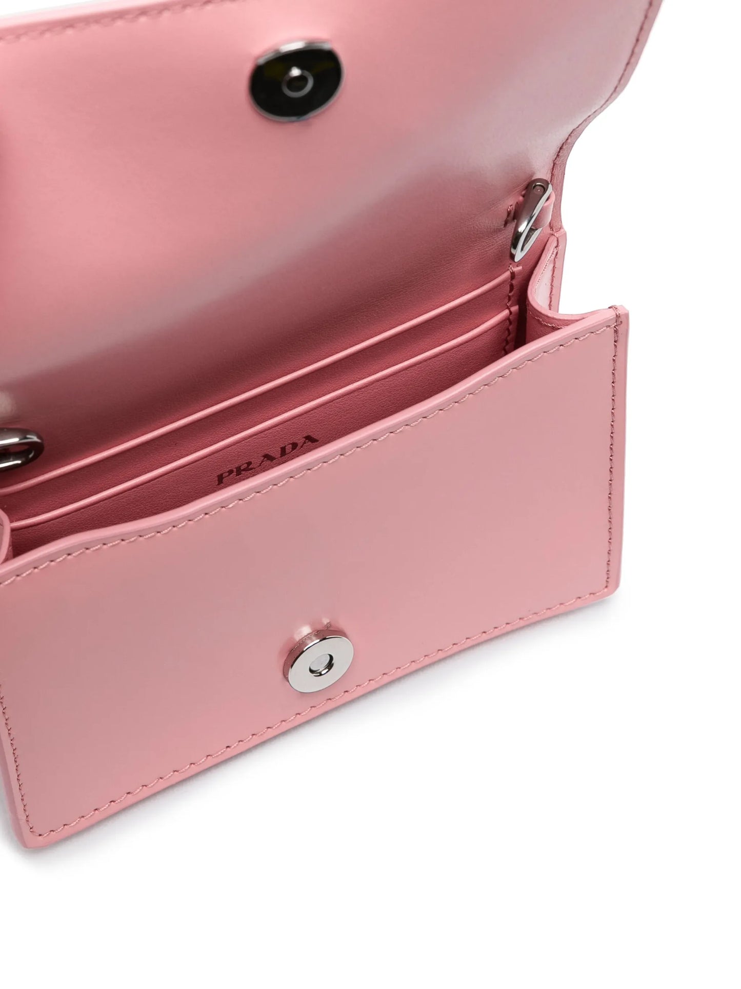 logo-plaque leather mini bag