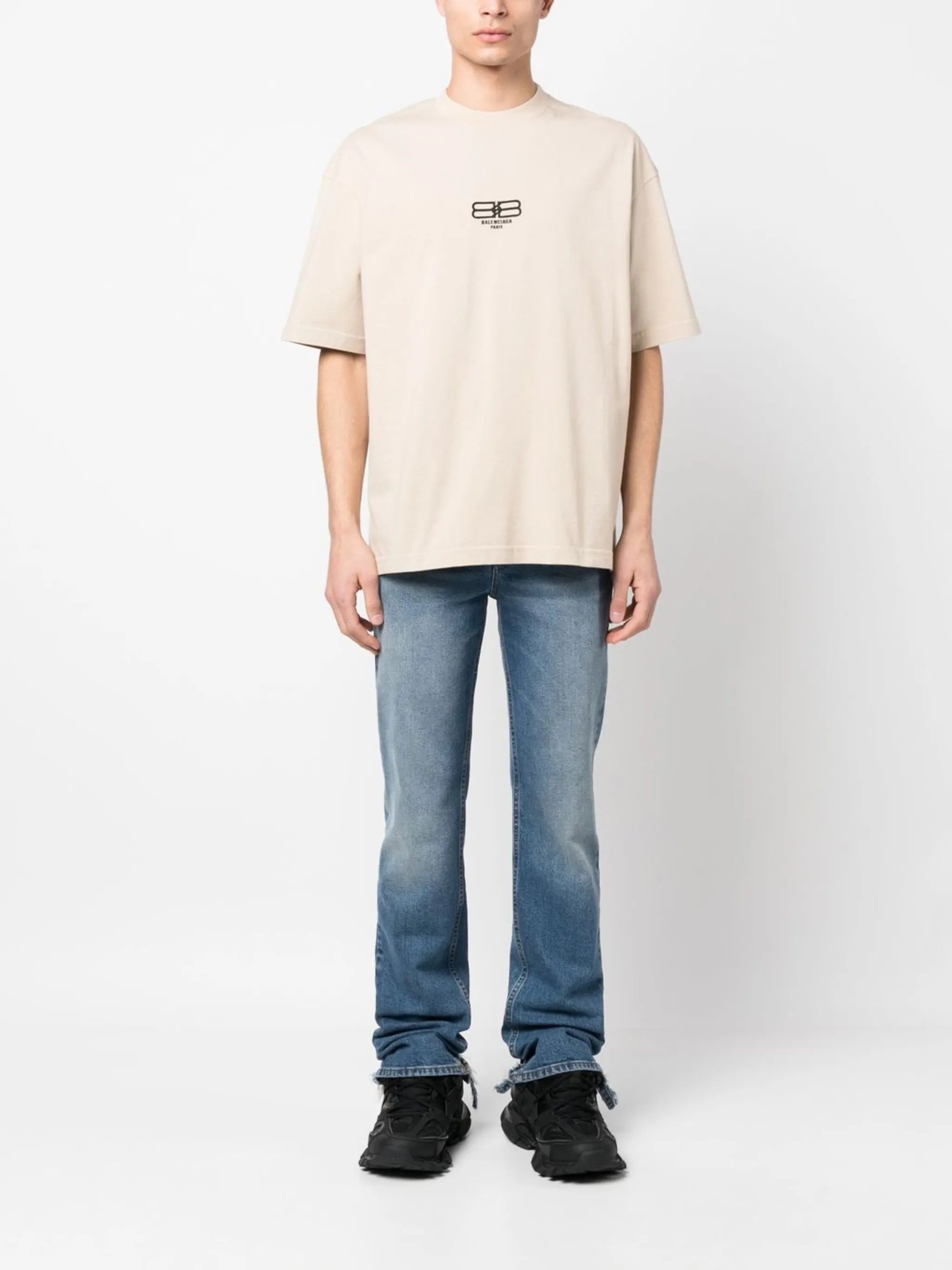 logo-embroidered crew-neck T-shirt