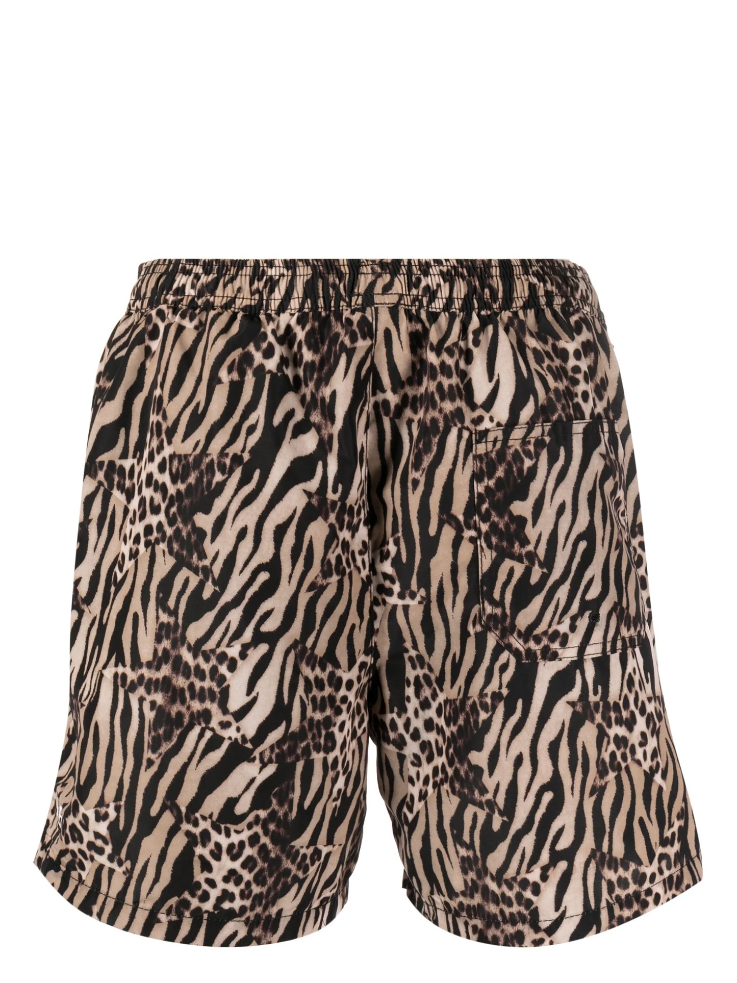Zoo Burner animal-print elasticated shorts